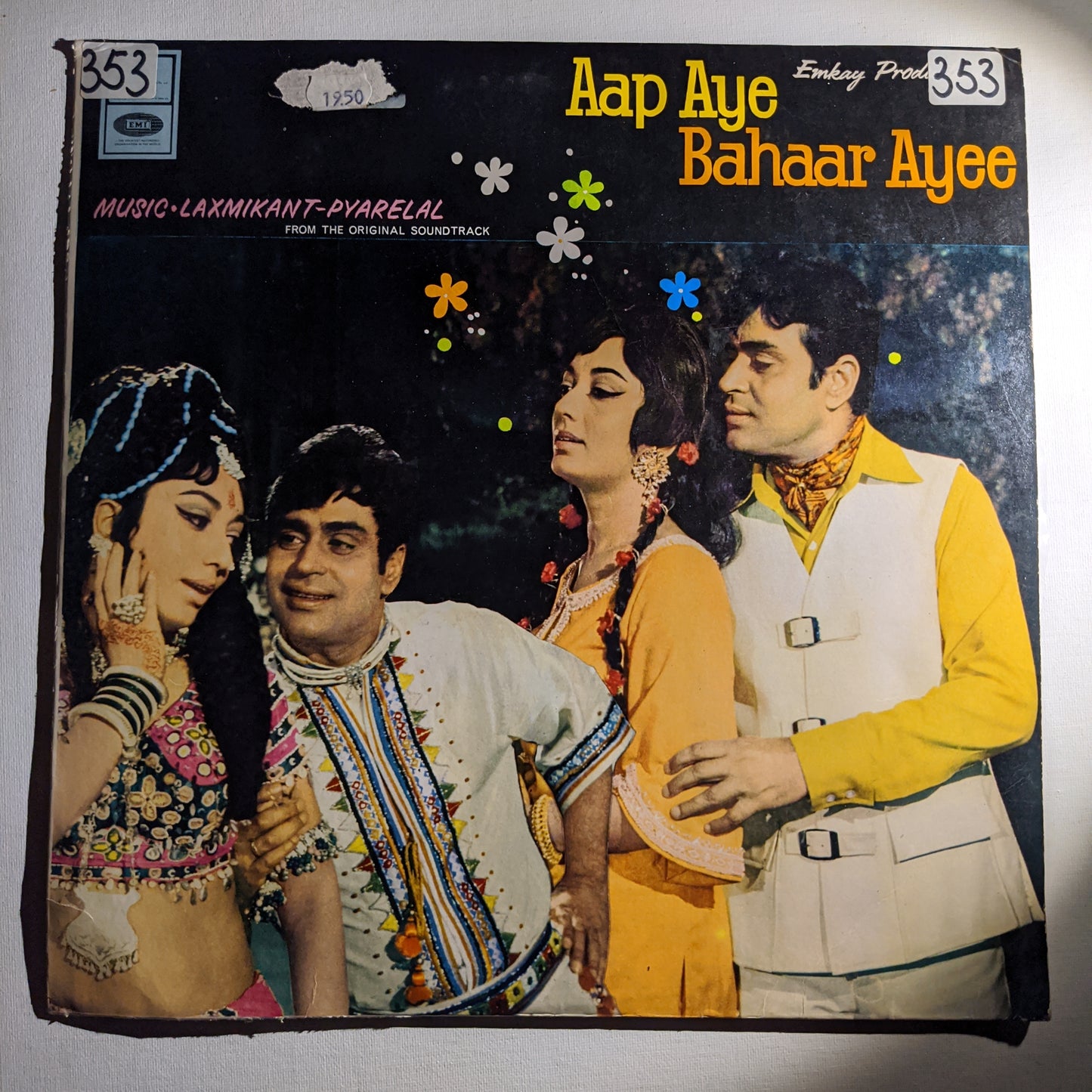 Aap Aye Bahar Ayee - Music by Laxmikant Pyarelal in Near Mint - Odeon pressing