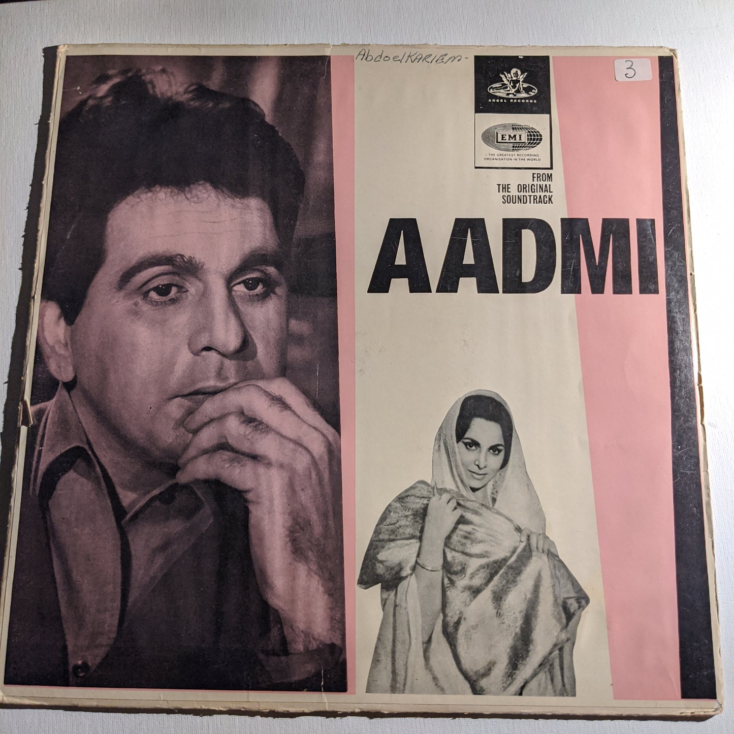 Aadmi - Music by Naushad - classic 1st Angel edition in VG+ condition