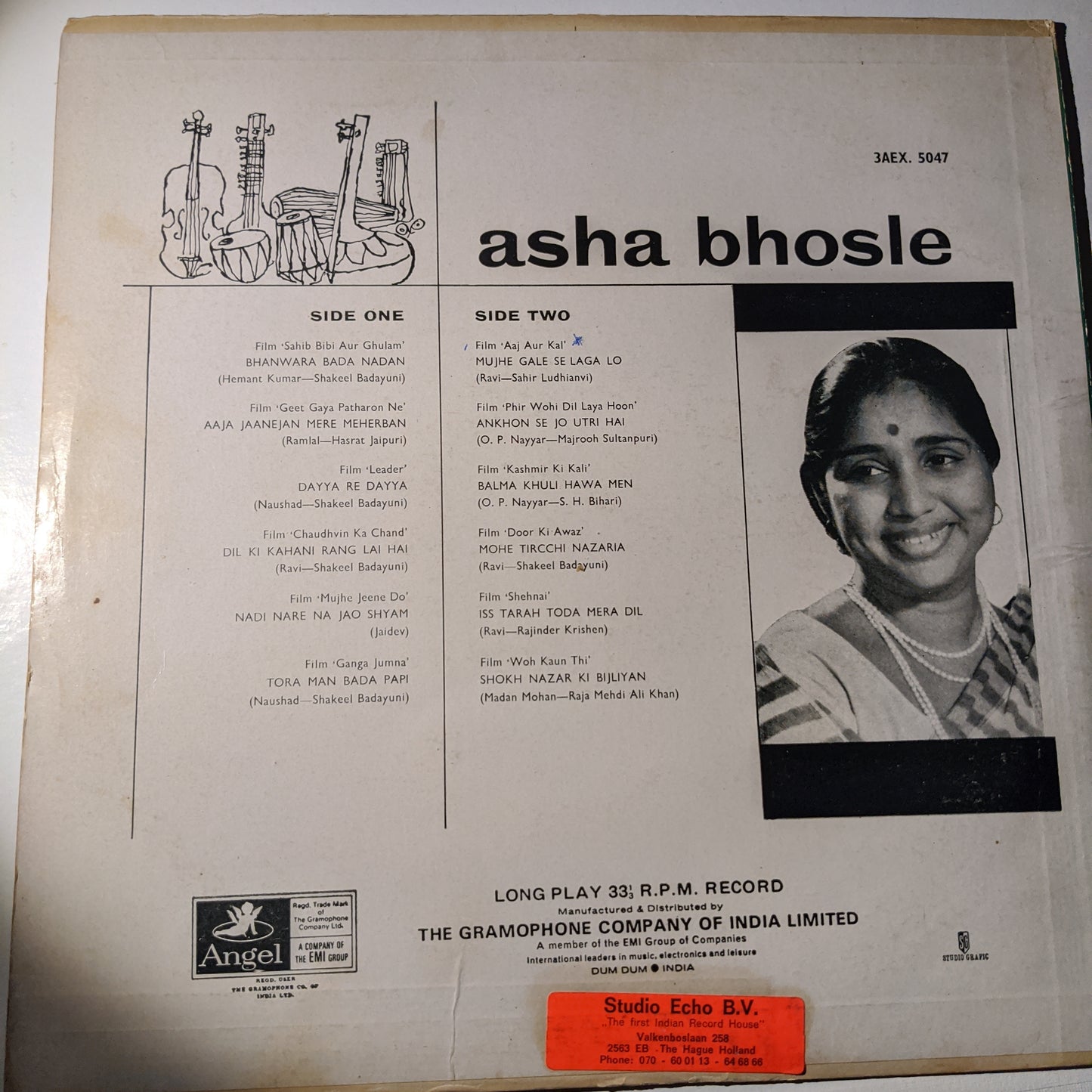 Asha Bhosle - Rare collection in Excellent condition - 3AEX 5047