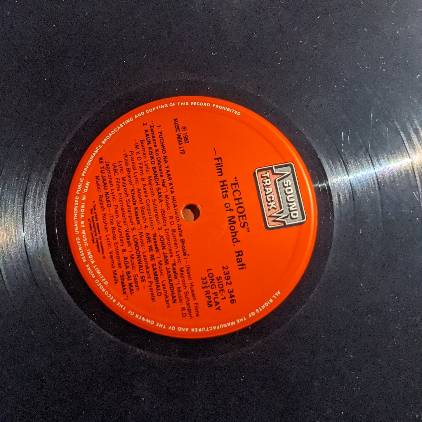 Mohd. Rafi* Echoes (Film Hits Of Mohd. Rafi) in VG+ condition