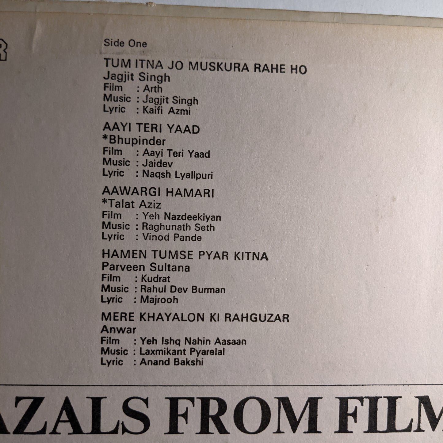 Ghazals from Films - Enchanting hour in Excellent condition