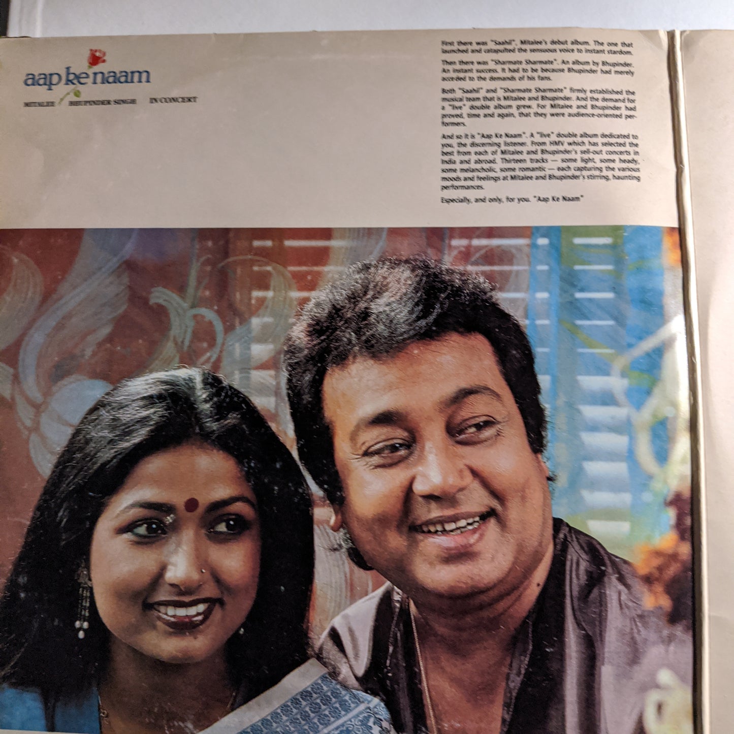 Bhupinder Singh - AND Mitalee Aap Ke Naam - In Concert 2 LP set in excellent condition