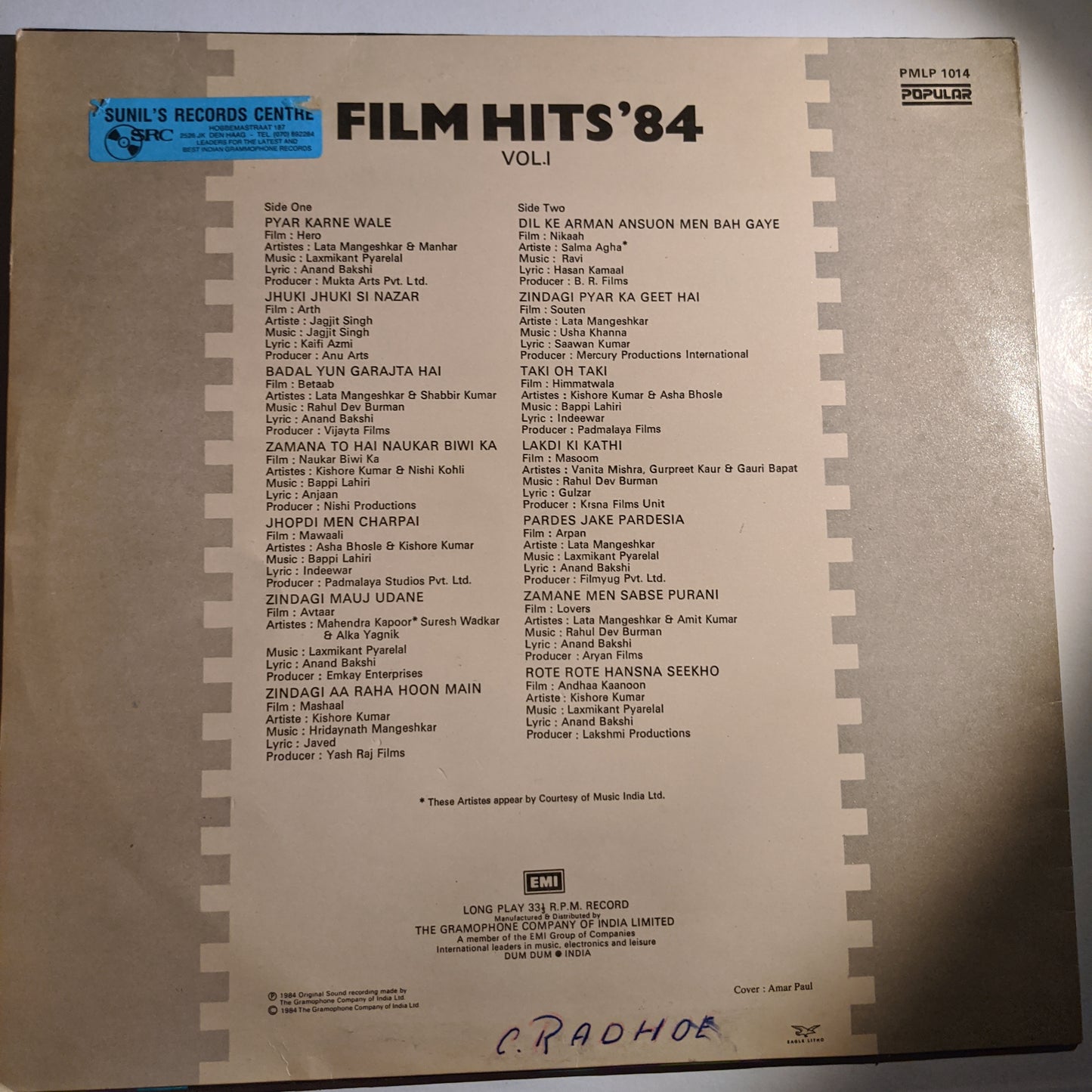 Film Hits 1984 vol. 1 in near mint condition