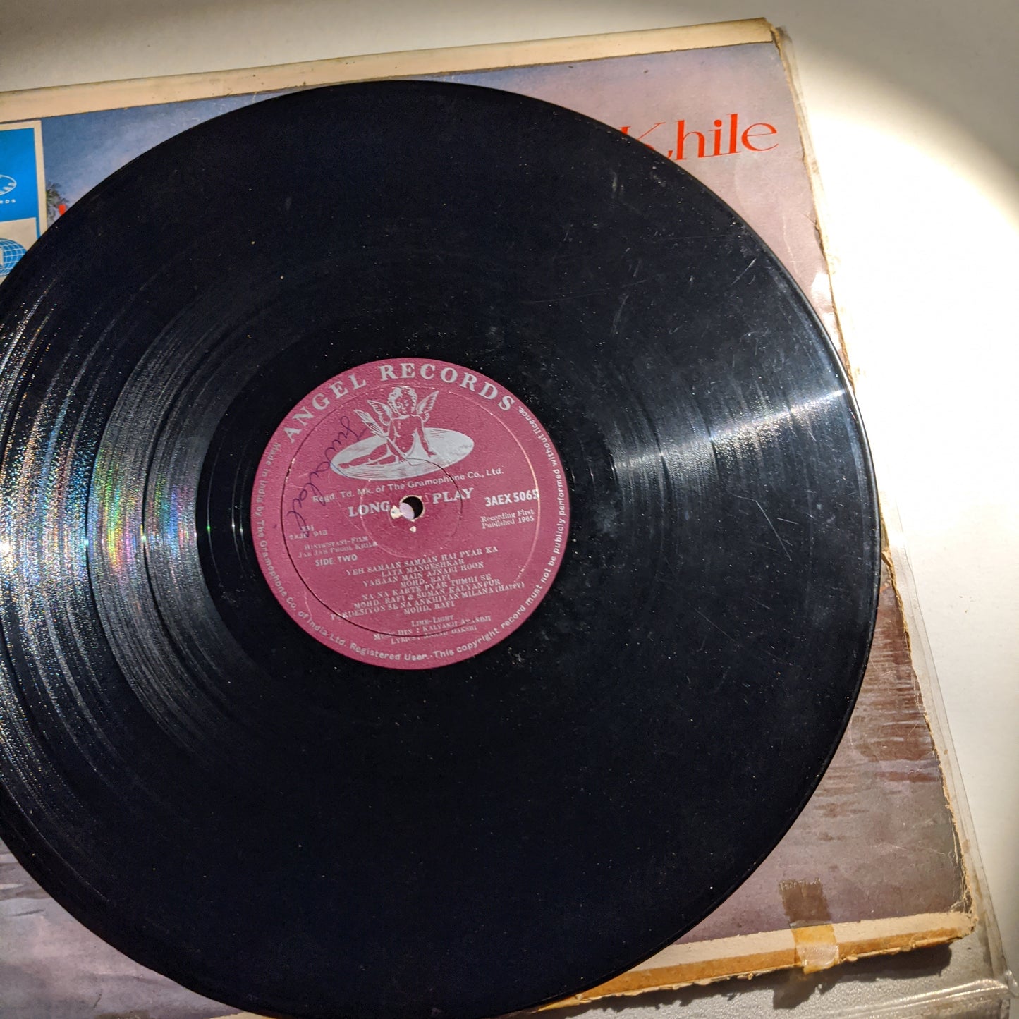 Jab Jab Phoole Khile - 1st Angel VG to VG+ - Music by kalyanji Anandji