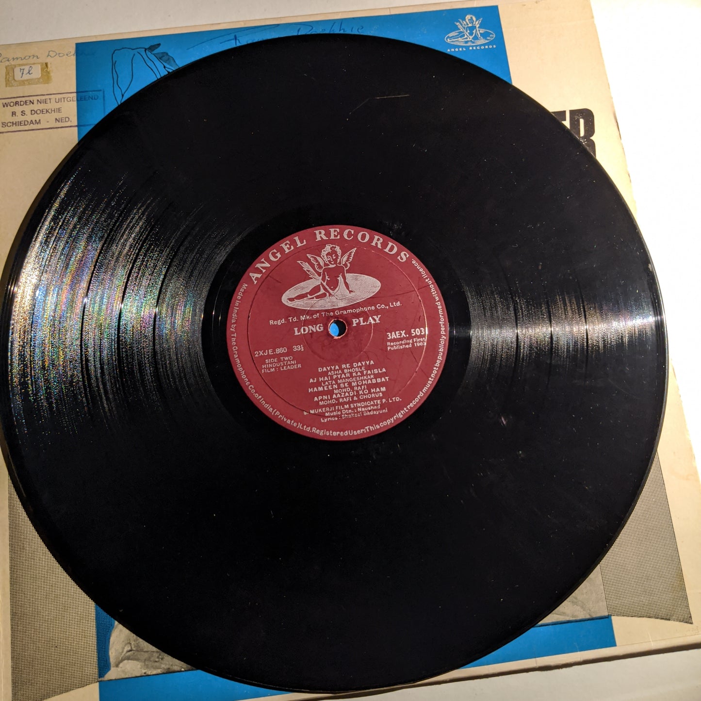 Leader - Music by Naushad - 1st angel Edition in VG+ condition
