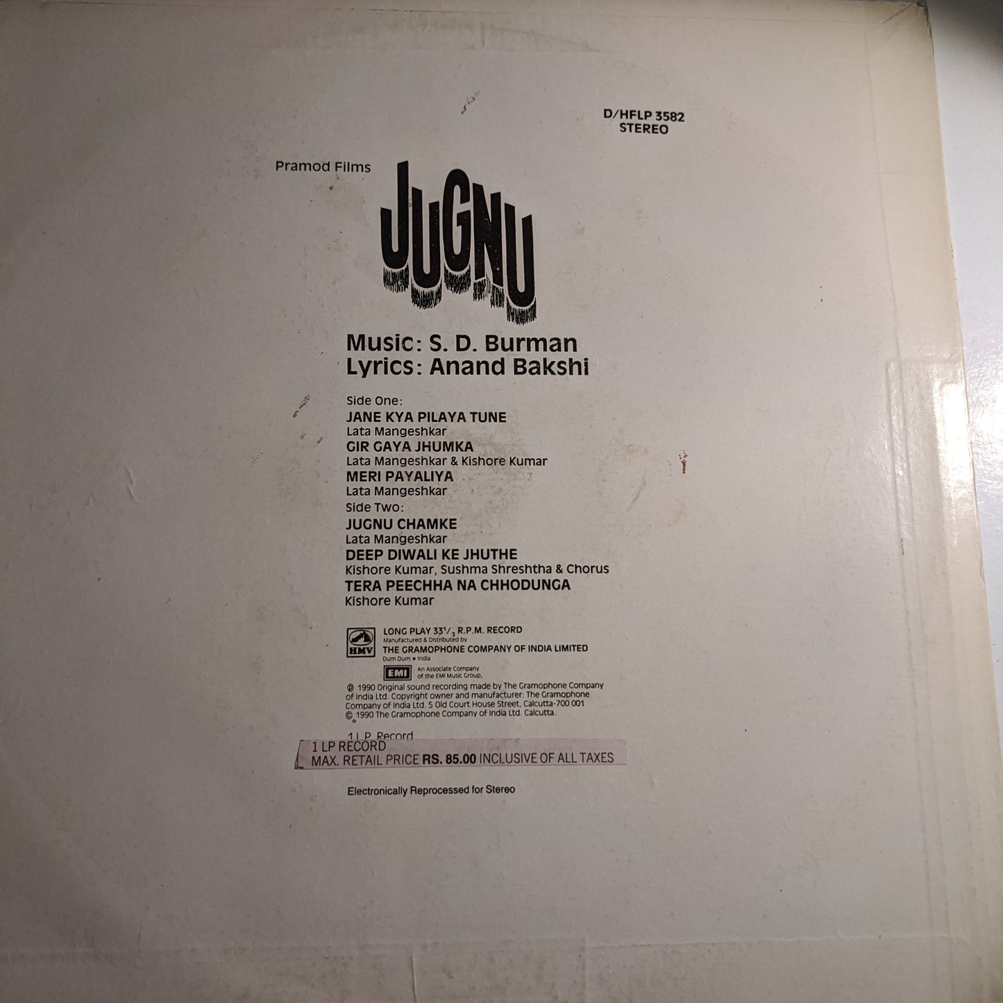 Jugnu - S D burman superhit - in near mint