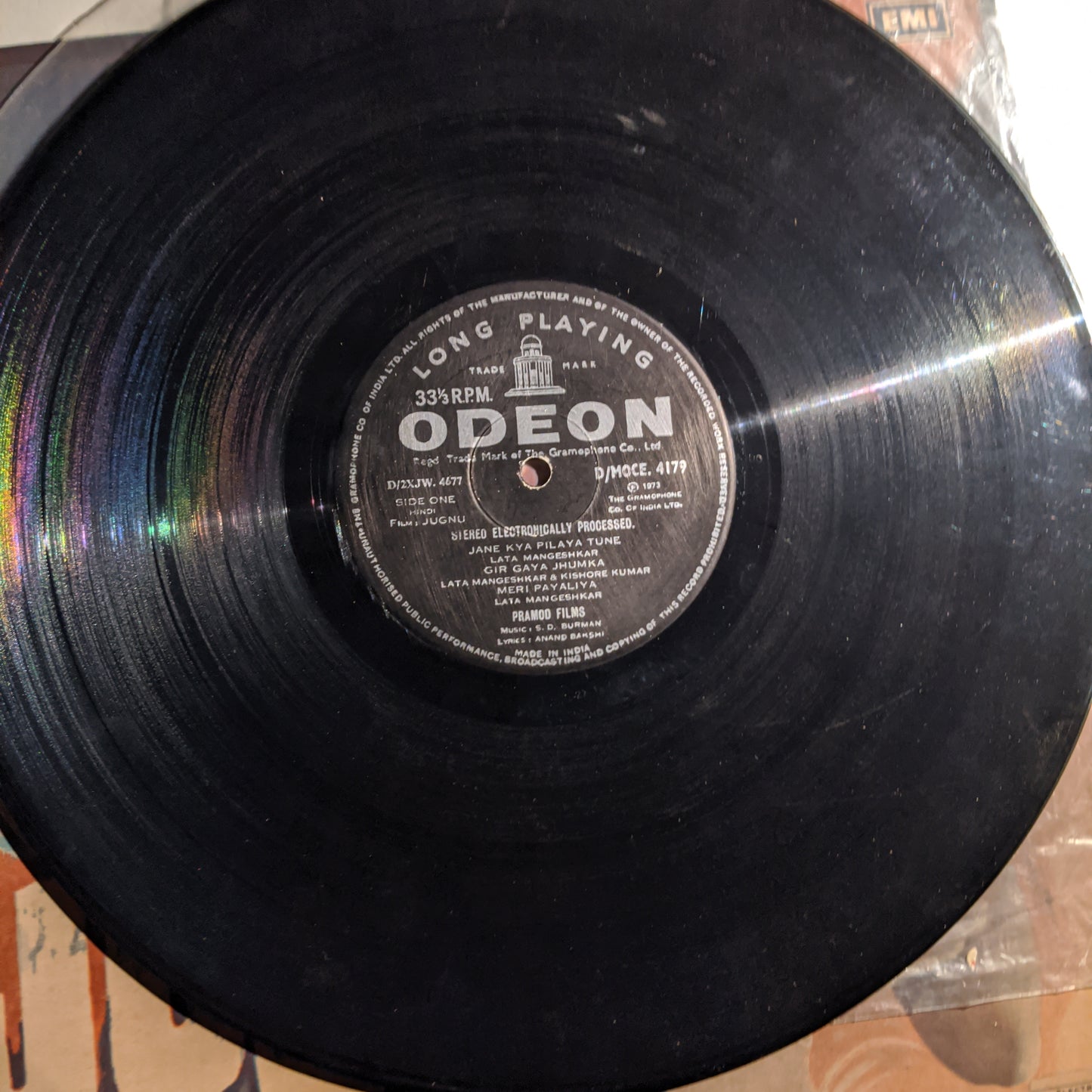 JUGNU - S D Burman superhit album Heavy Odeon 180 gms pressing in VG+ condition