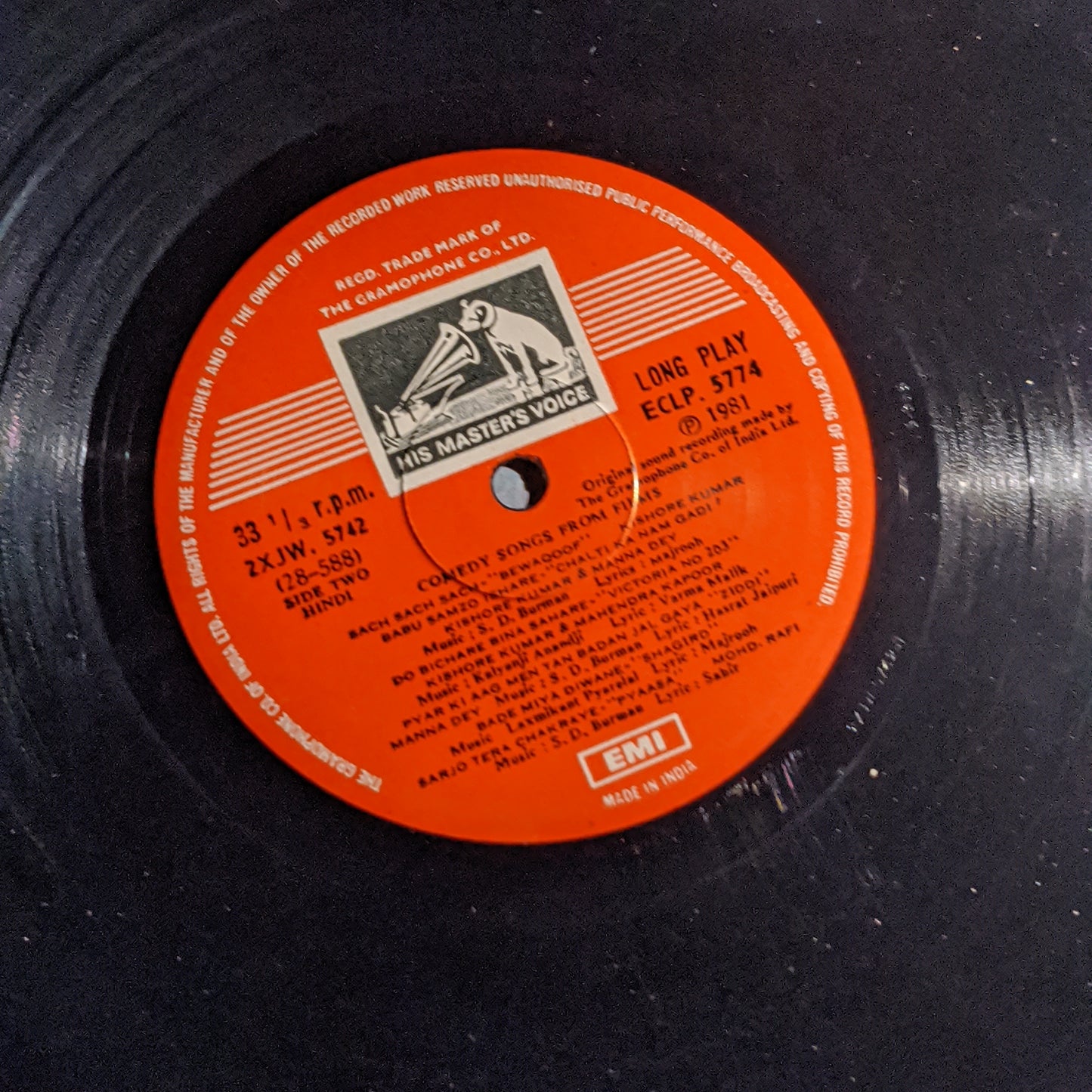 Comedy Songs From Films in excellent ECLP5774 - Various Artists