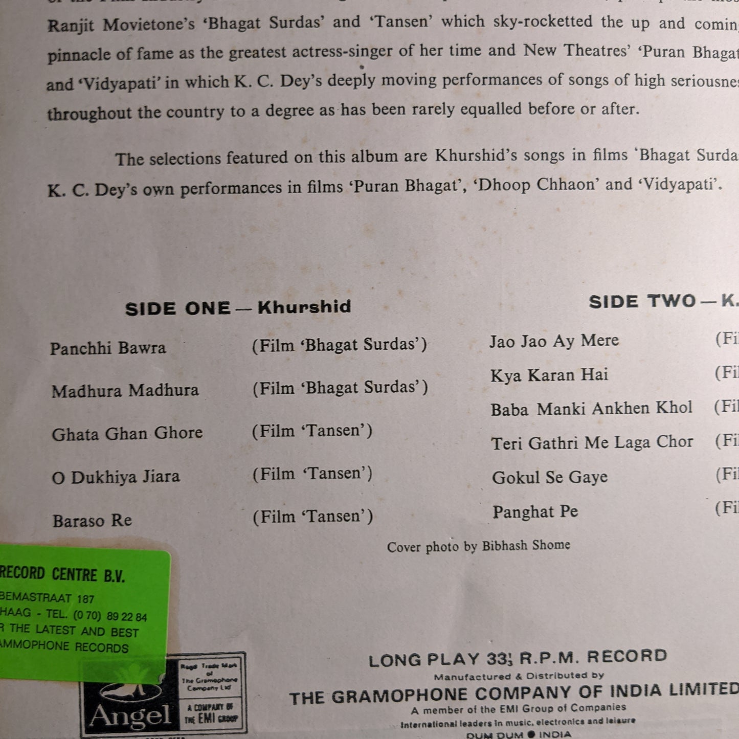 Khurshid - And - K. C. Dey - ? Songs That Never Die (The Greatest Hits Of Khurshid And K.C. Dey.)