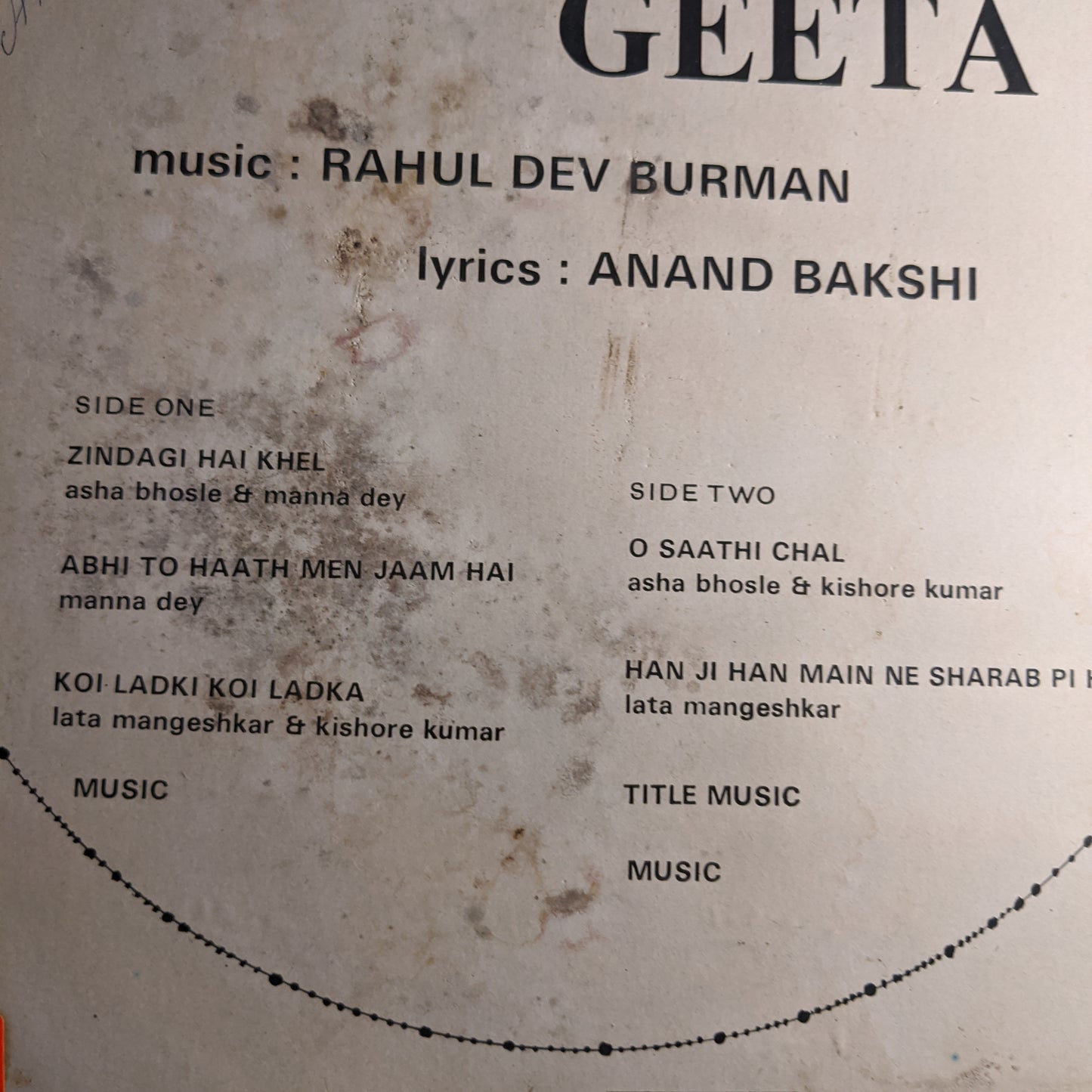 Seeta Aur Geeta - R D Burman superhit - Odeon