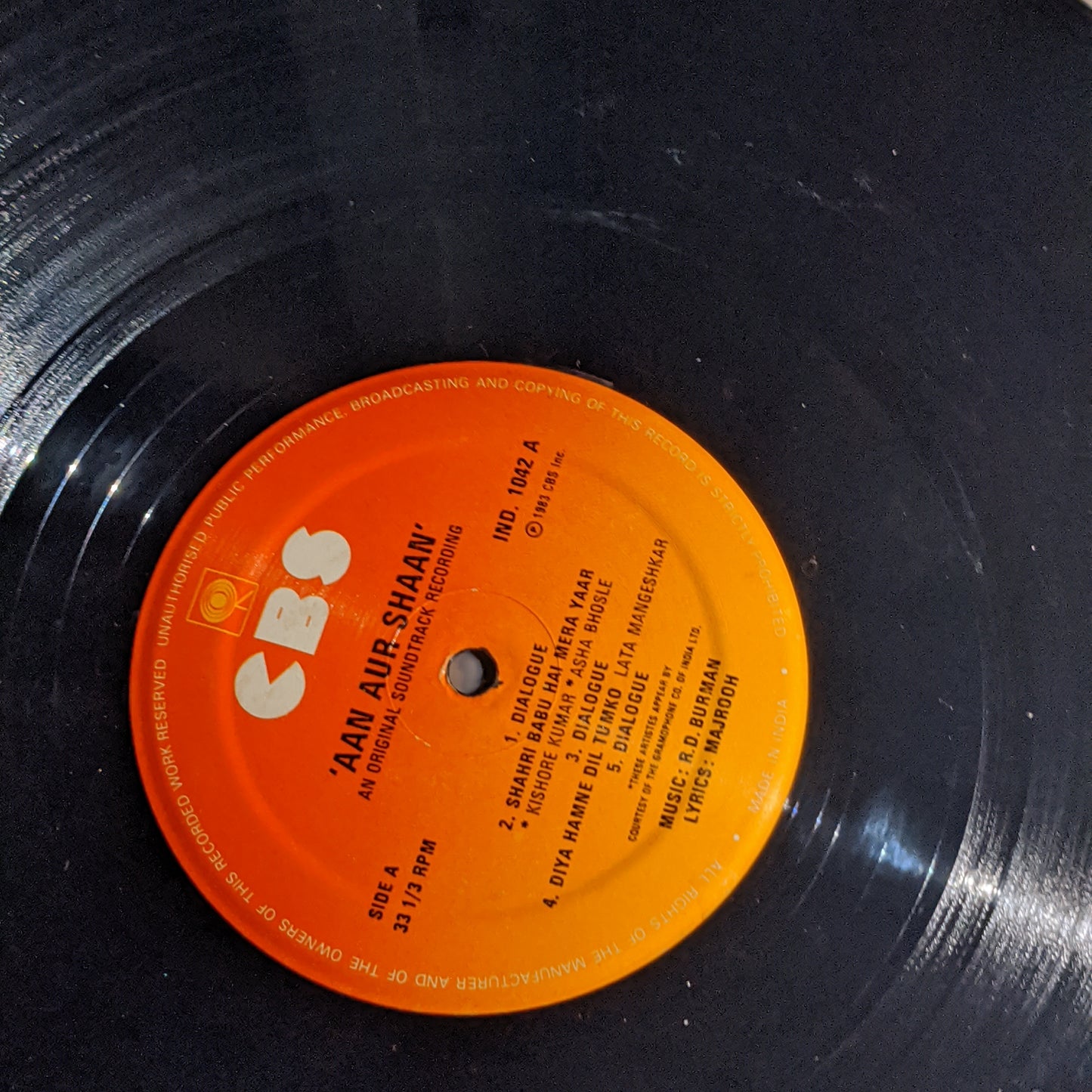 R. D Burman - Aan Aur Shaan - Near mint condition