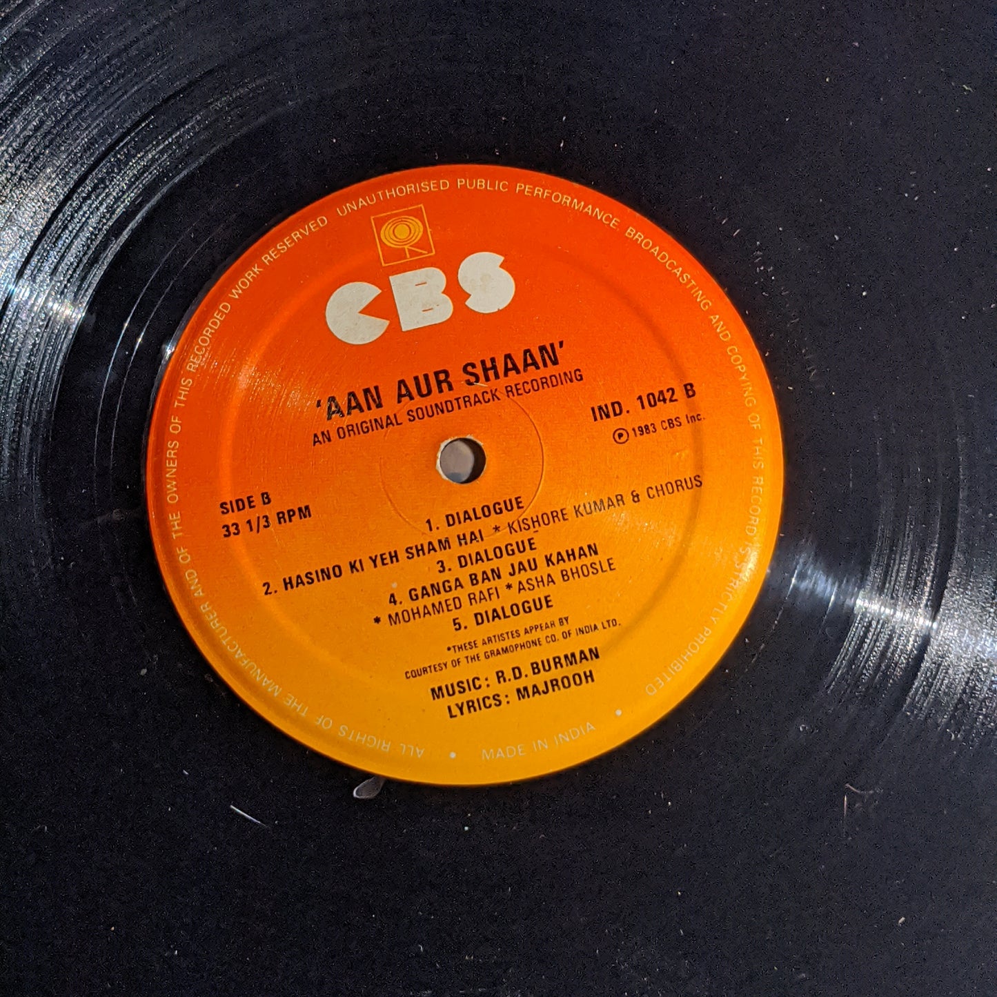 R. D Burman - Aan Aur Shaan - Near mint condition