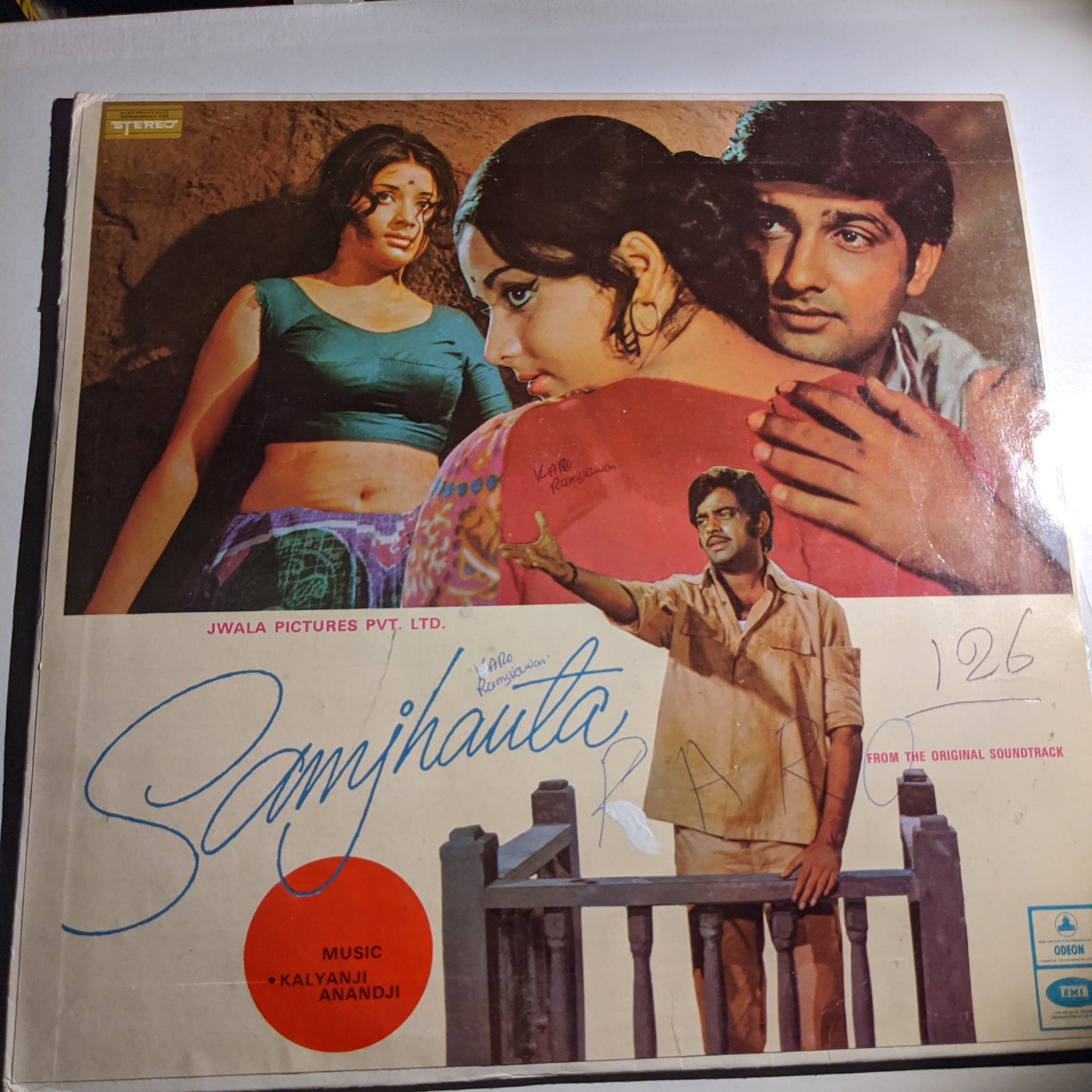 Samjhauta - Odeon - stereo music by Kalyanji Anandji in excellent condition