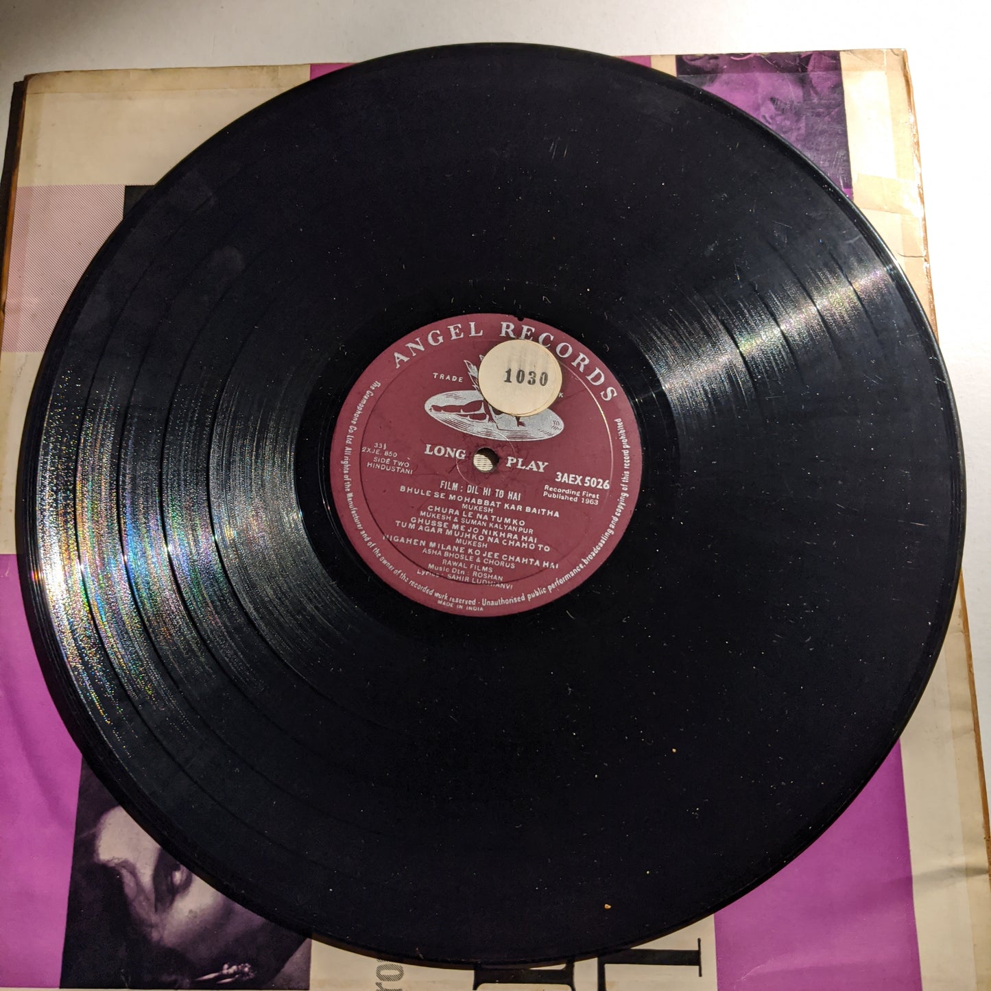 Dil Hi To Hai - 1st Angel issue - Music Roshan in VG+ to excellent condition
