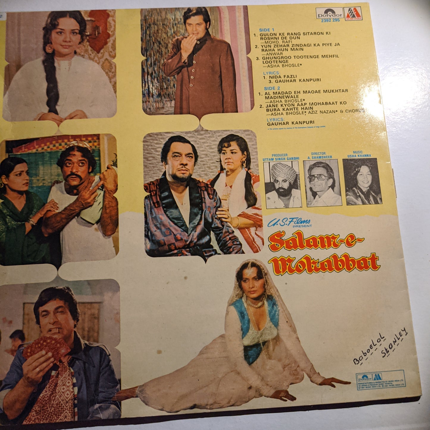 Usha Khanna Salam-e-Mohabbat in near mint