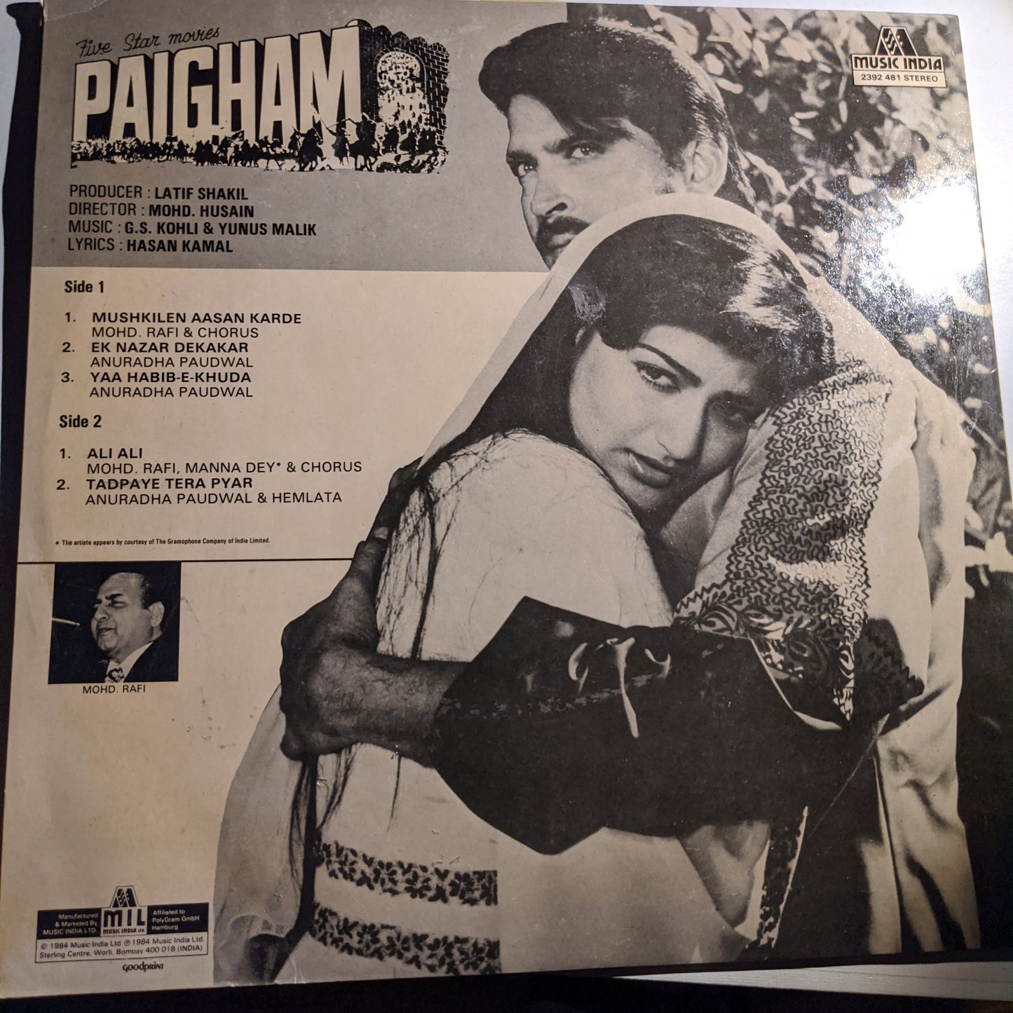 G. S. Kohli, - Yunus Malik Paigham - near mint