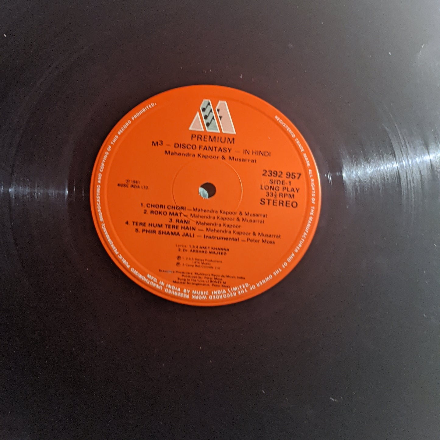 Musarrat* - & - Mahendra Kapoor M3 Disco Fantasy In Hindi Near Mint