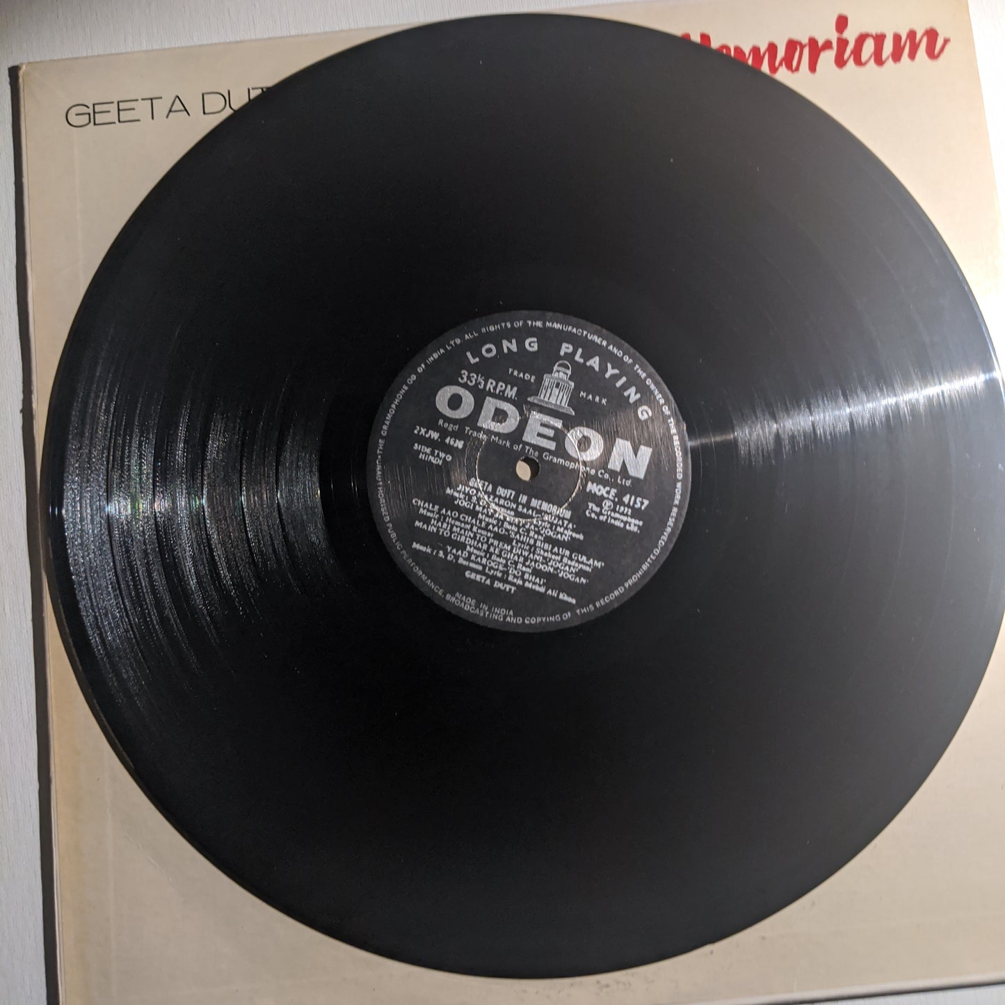 Geeta Dutt In Memoriam in excellent condition