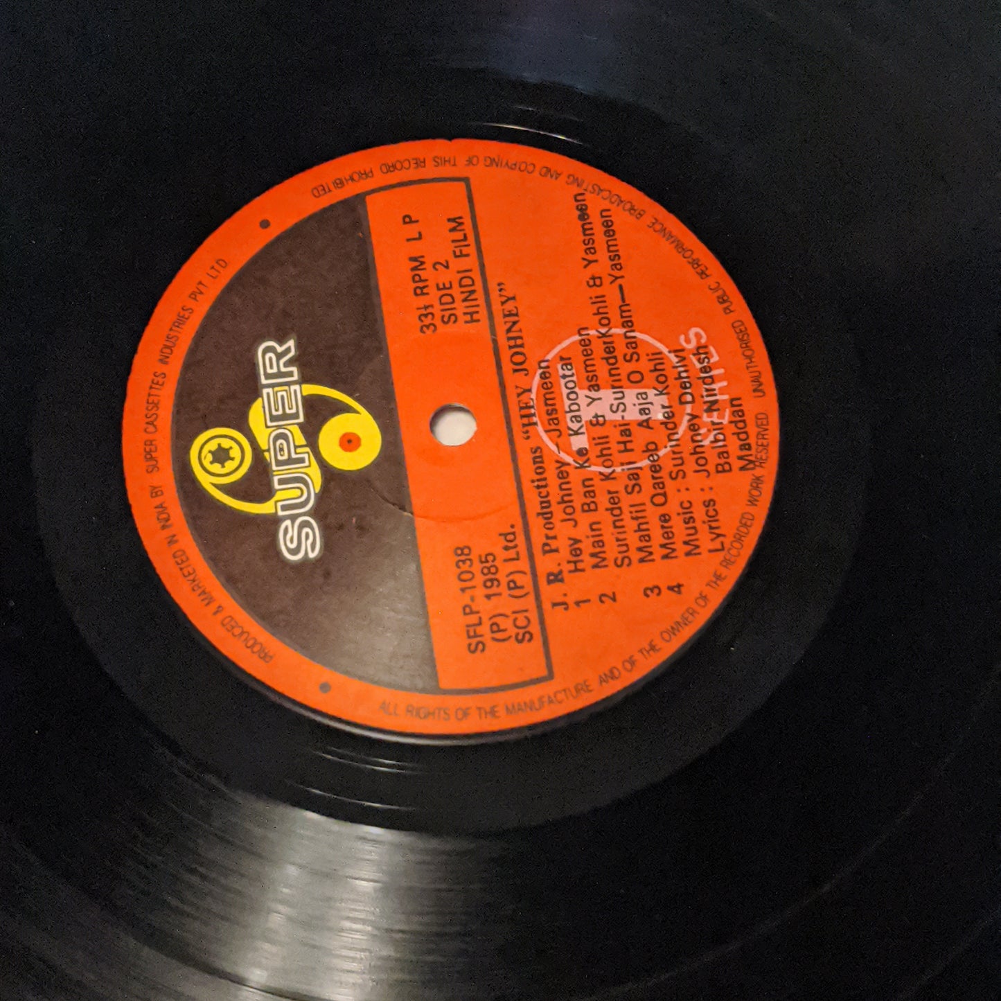 Surinder Kohli - Hey Johney in pristine ( near MINT) condition *RARE*