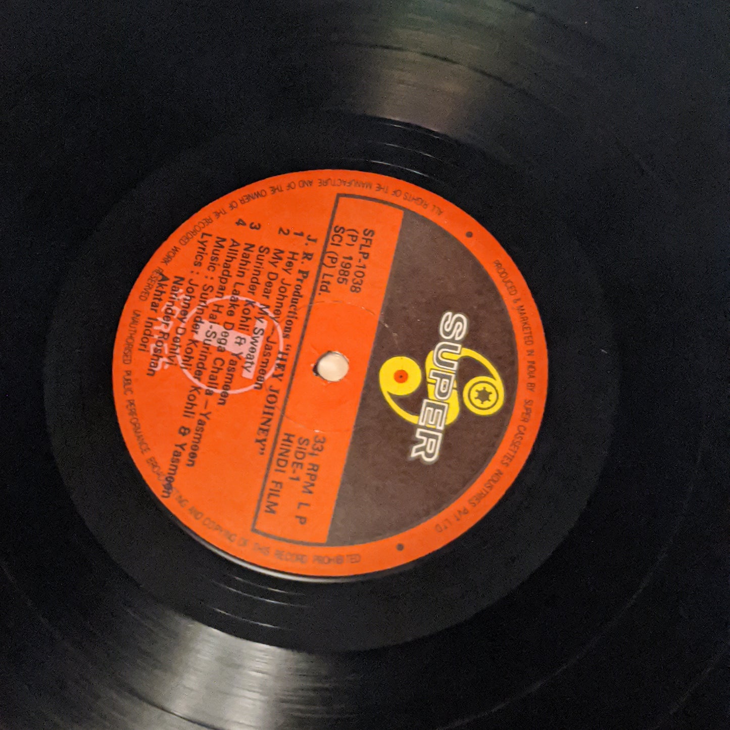 Surinder Kohli - Hey Johney in pristine ( near MINT) condition *RARE*