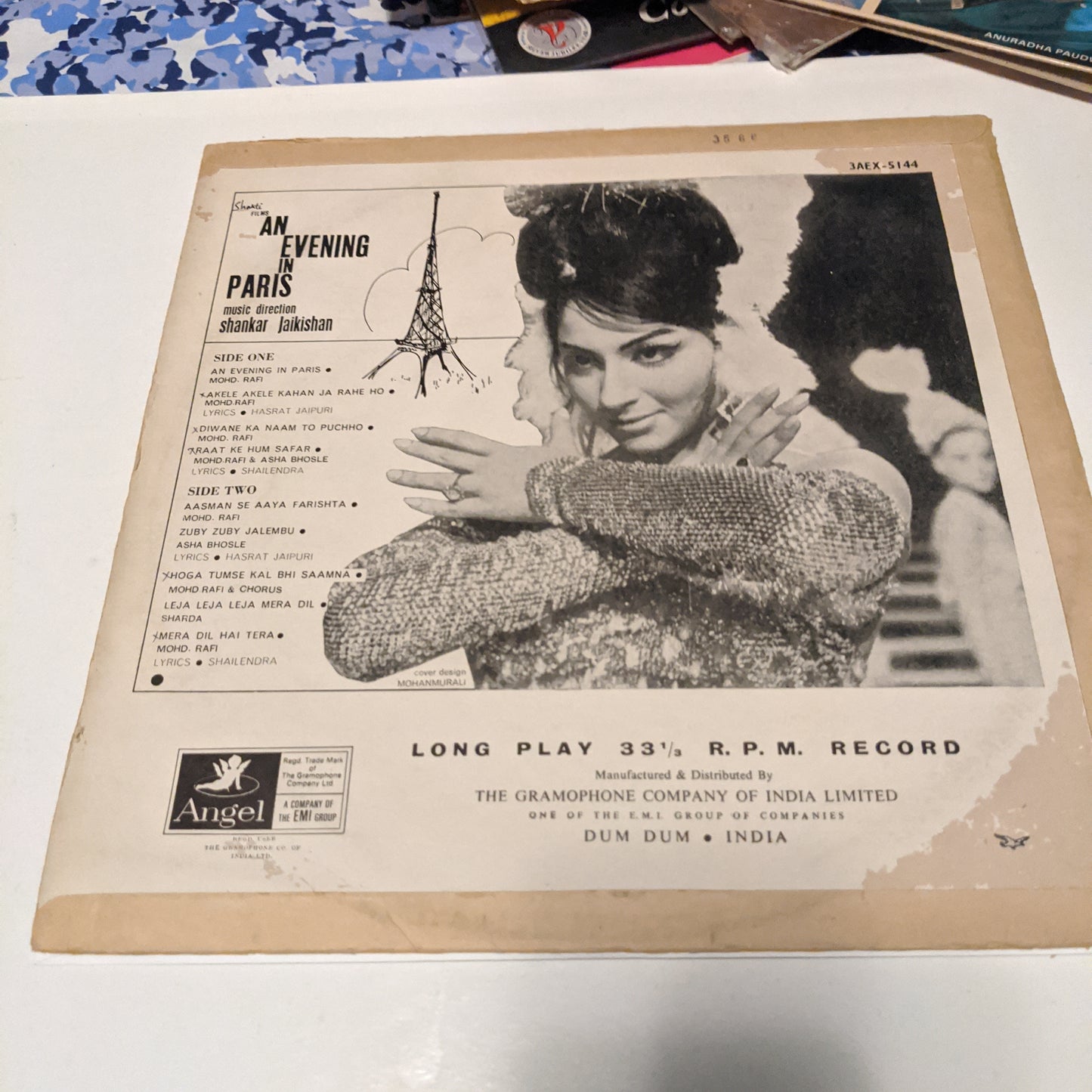 Shankar Jaikishan An Evening In Paris - Angel 1st pressing in Excellent to NM