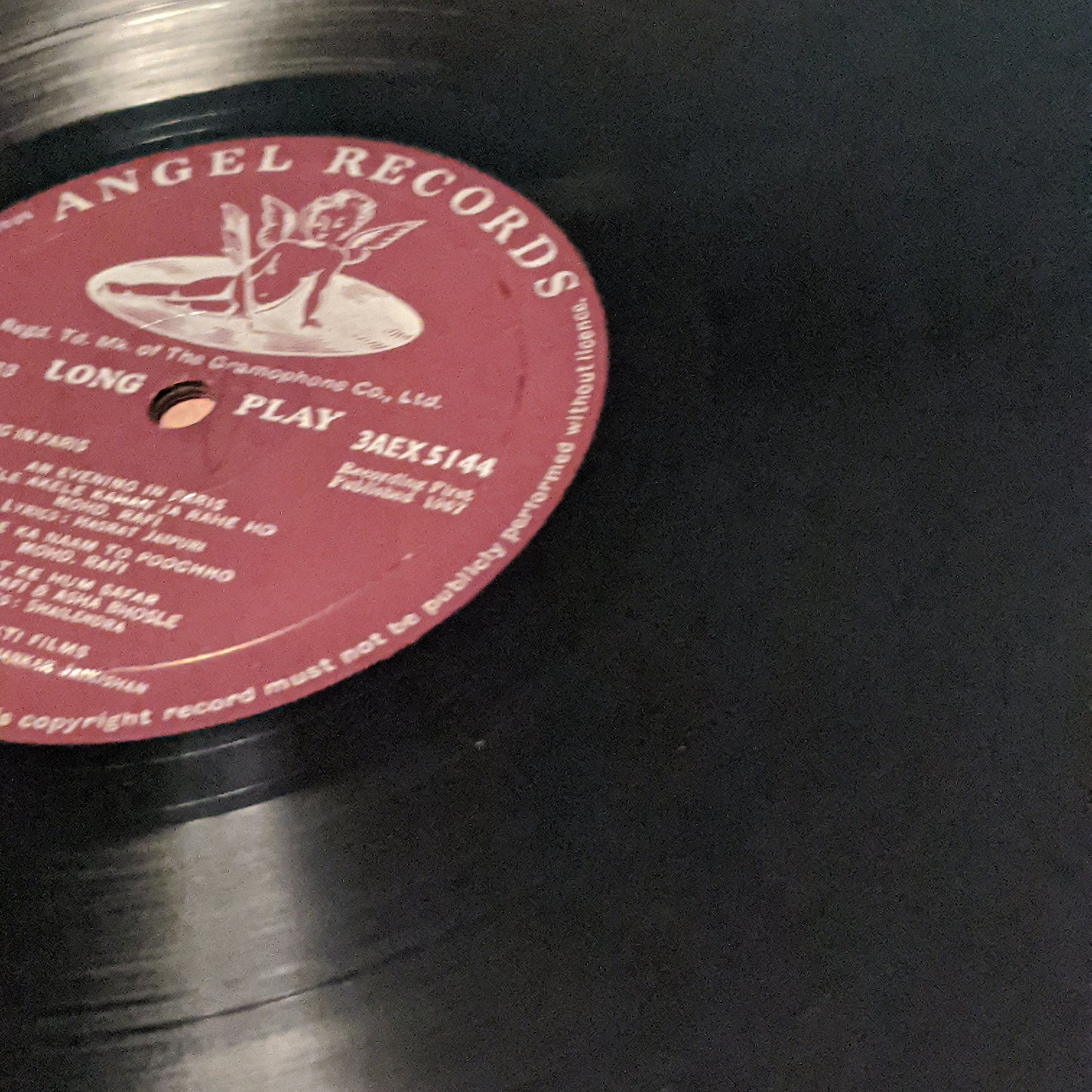 Shankar Jaikishan An Evening In Paris - Angel 1st pressing in Excellent to NM
