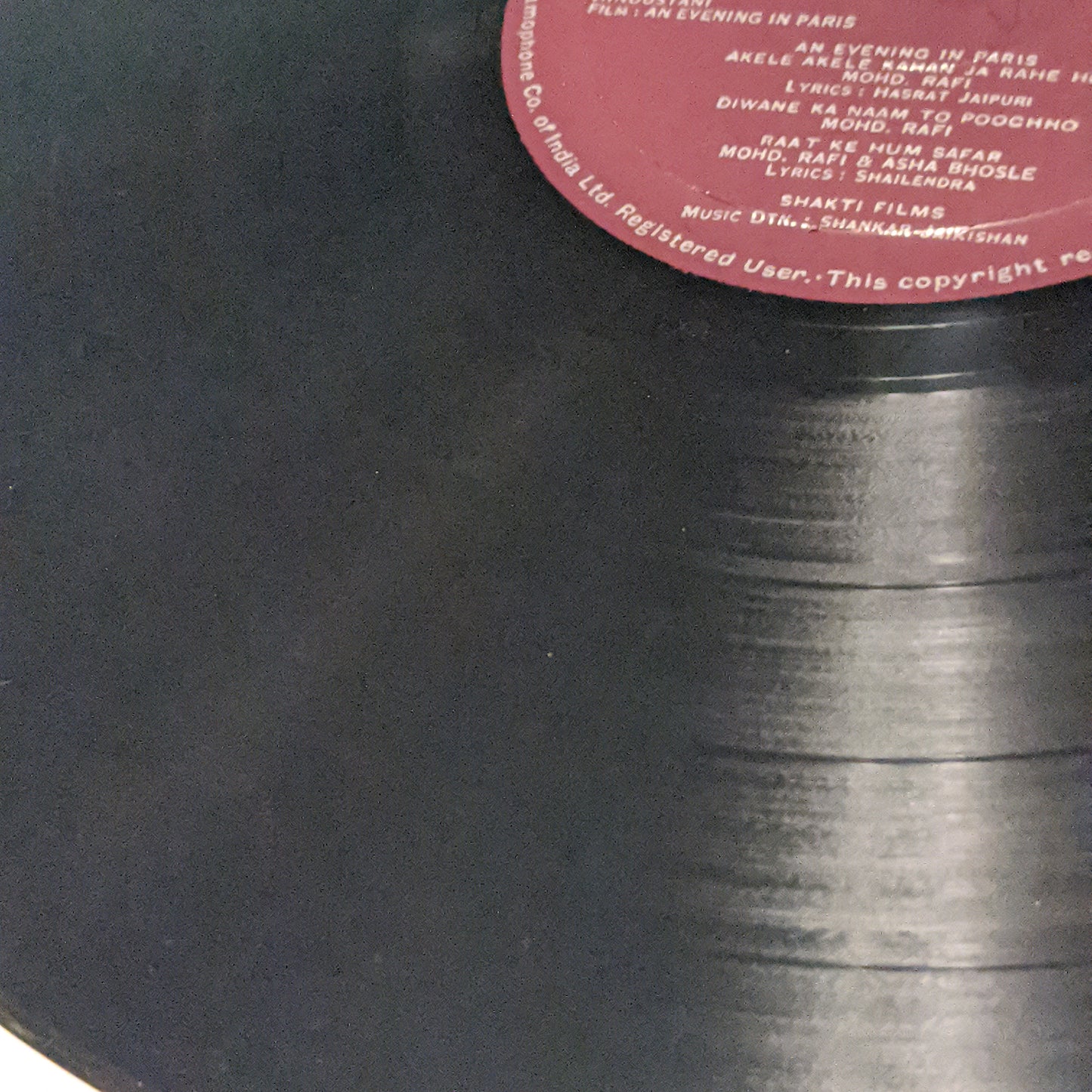 Shankar Jaikishan An Evening In Paris - Angel 1st pressing in Excellent to NM