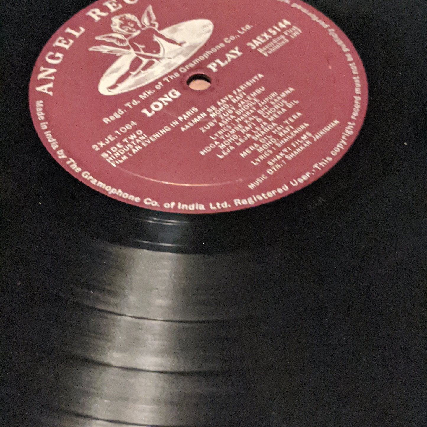 Shankar Jaikishan An Evening In Paris - Angel 1st pressing in Excellent to NM