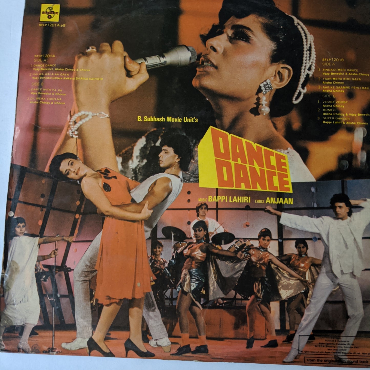Dance Dance - 2 LP set /gatefold music by Bappi Lahiri in VG+