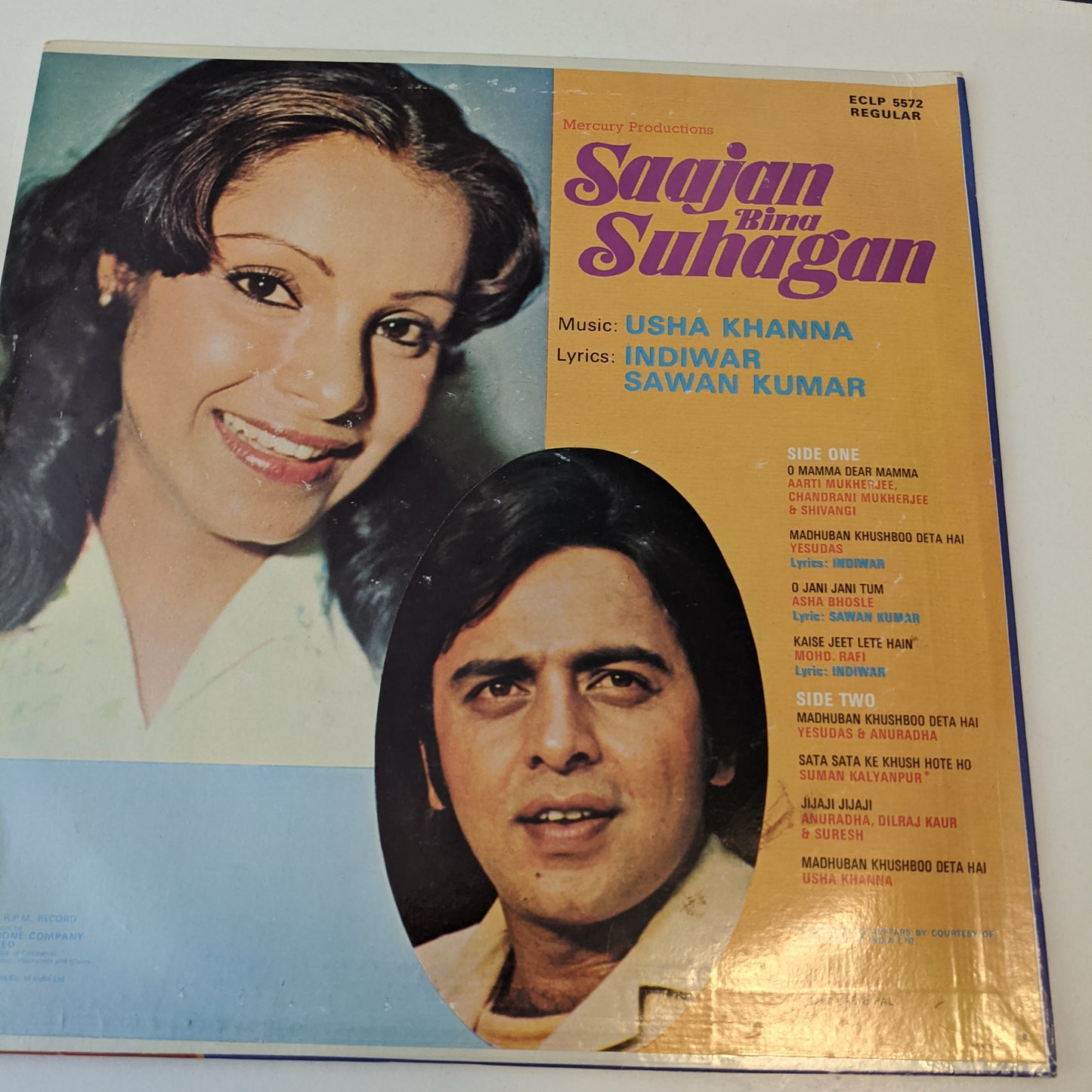 Saajan Bina Suhagan includedd yesudas "Madhuban khushboo deta hai" in near mint