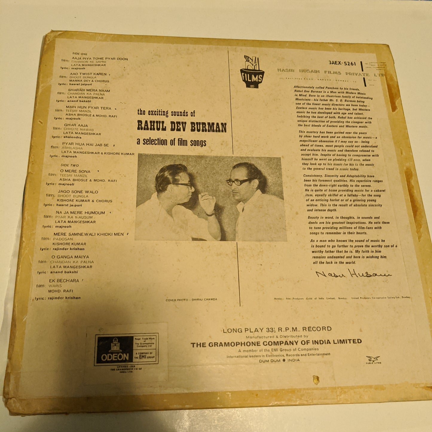 Rahul Dev Burman* Heavy odeon The Exciting Sounds Of Rahul Dev Burman in VG condition