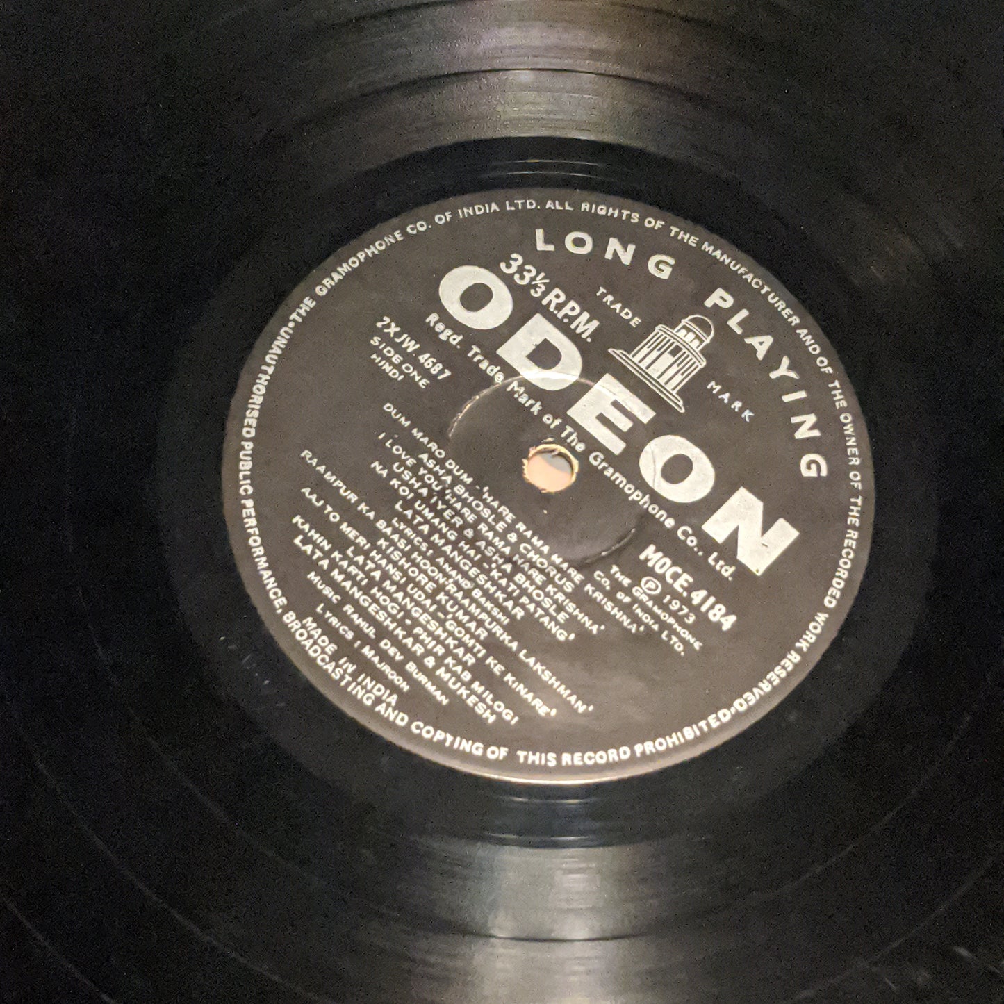 R. D. Burman - Hits Hits Hits - 180 GM odeon - in VG+