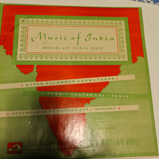 Ustad Ali Akbar Khan* - Pandit Chatur Lal* - ? Music Of India (Morning And Evening Ragas) in VG+