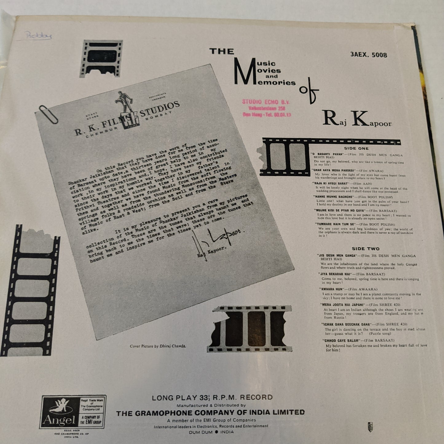 The Music Movies and Memories - Raj Kappor in Excellent