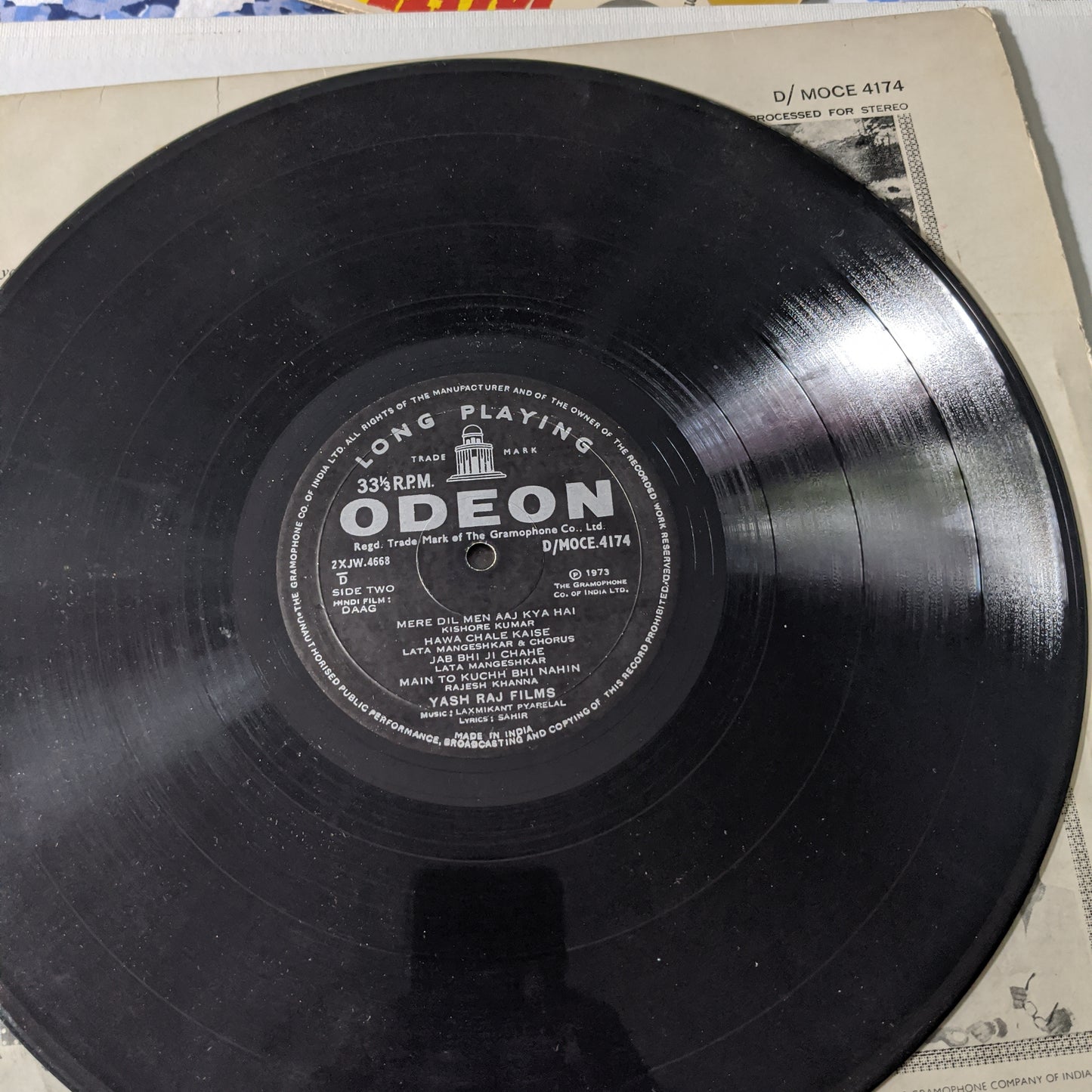 Daag - Laxmikant Pyarelal - 1st Ring odeon in excellent