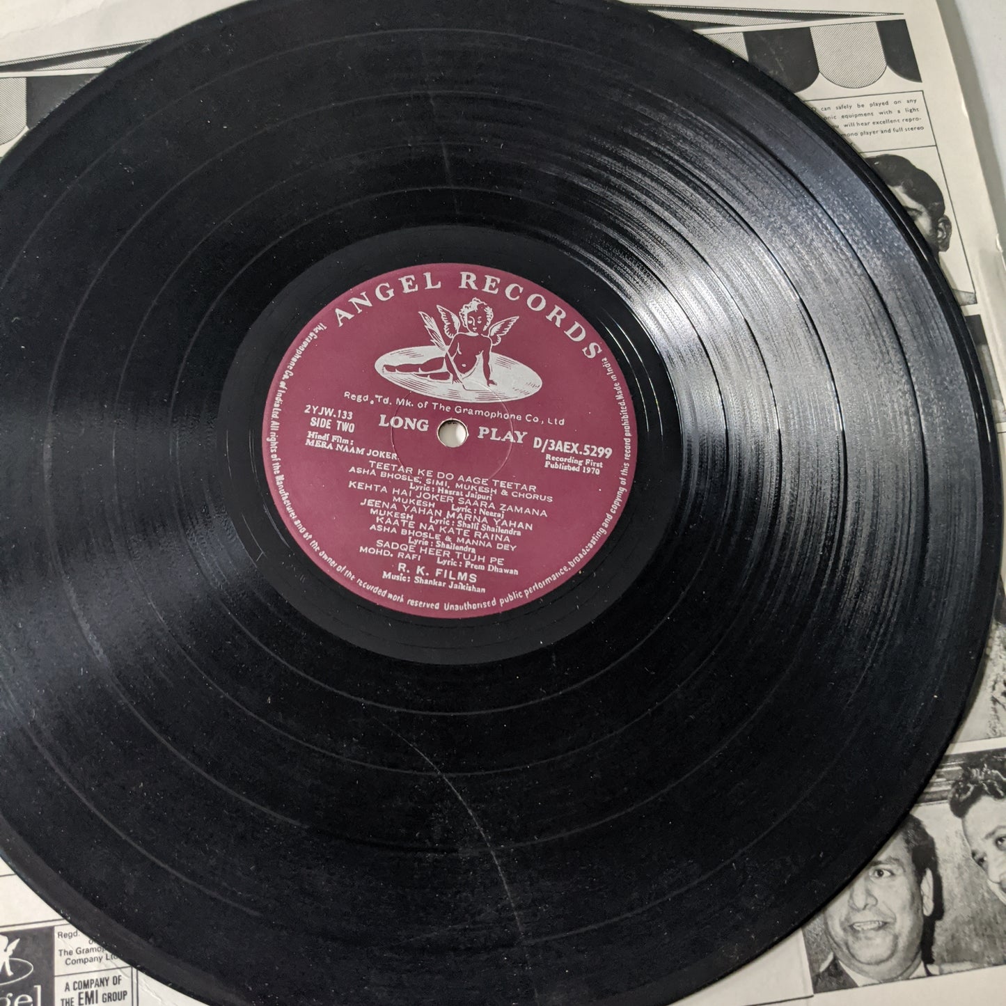 Mera Naam Joker - Music by Shankar jaikishan -1st Angel in excellent condition