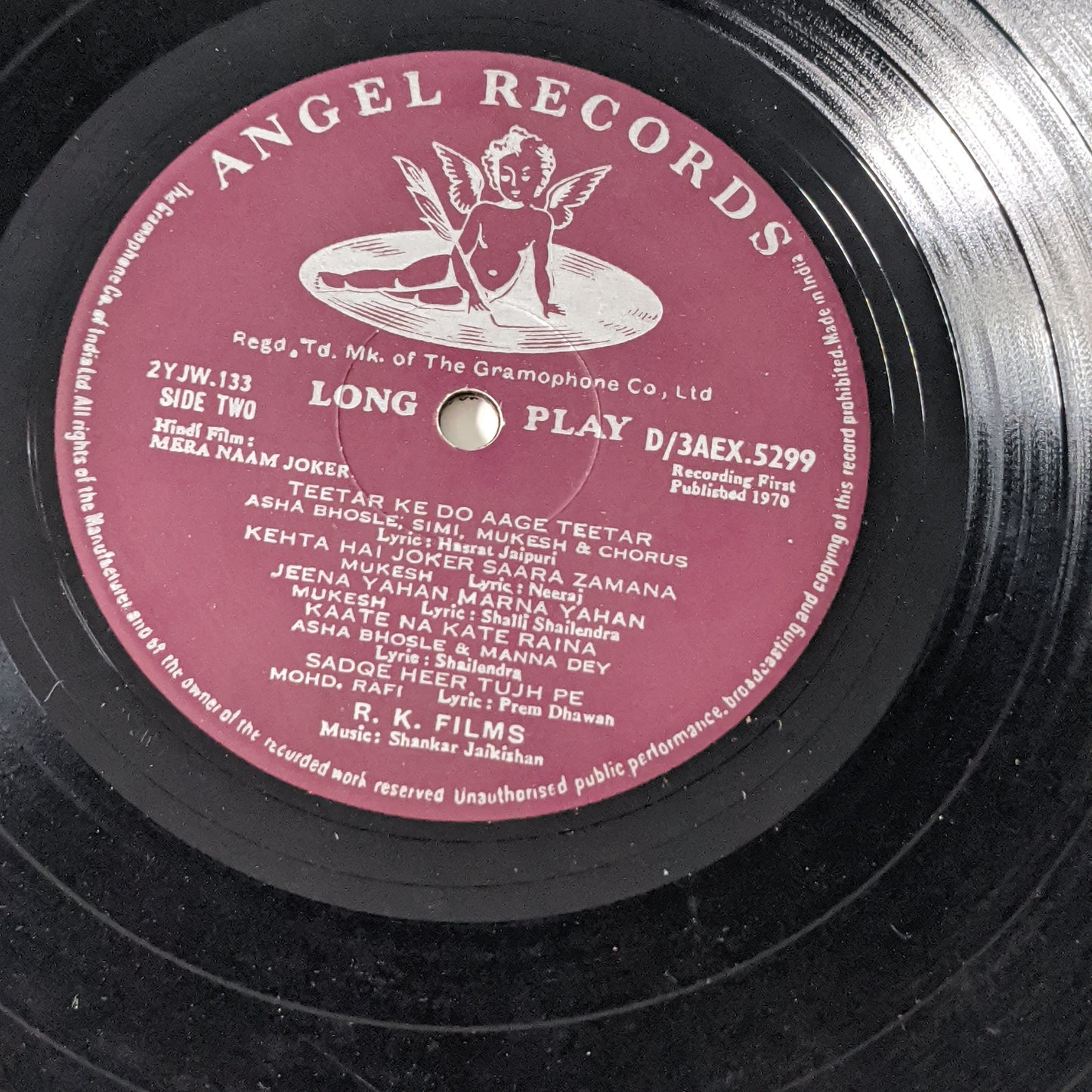 Mera Naam Joker - Music by Shankar jaikishan -1st Angel in excellent condition