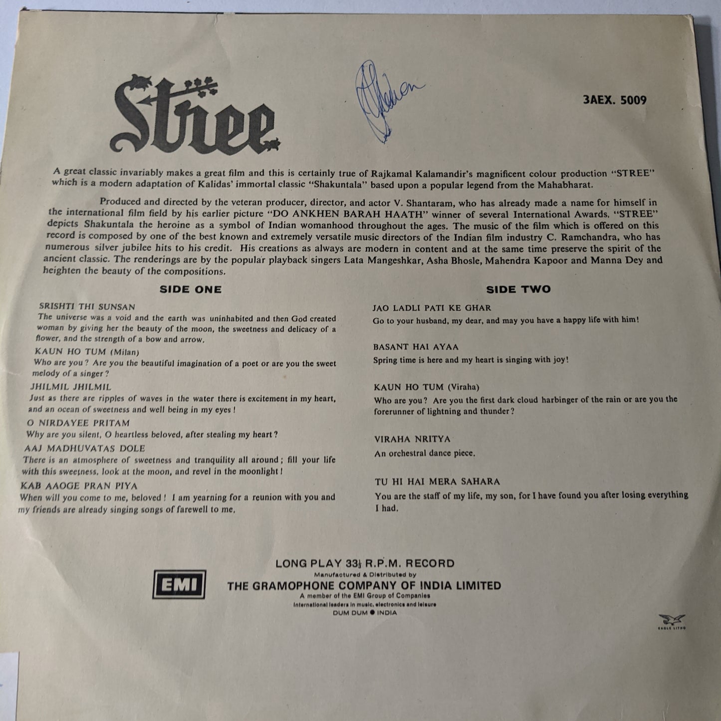 stree - C Ramchandra supehit classic in excellent condition