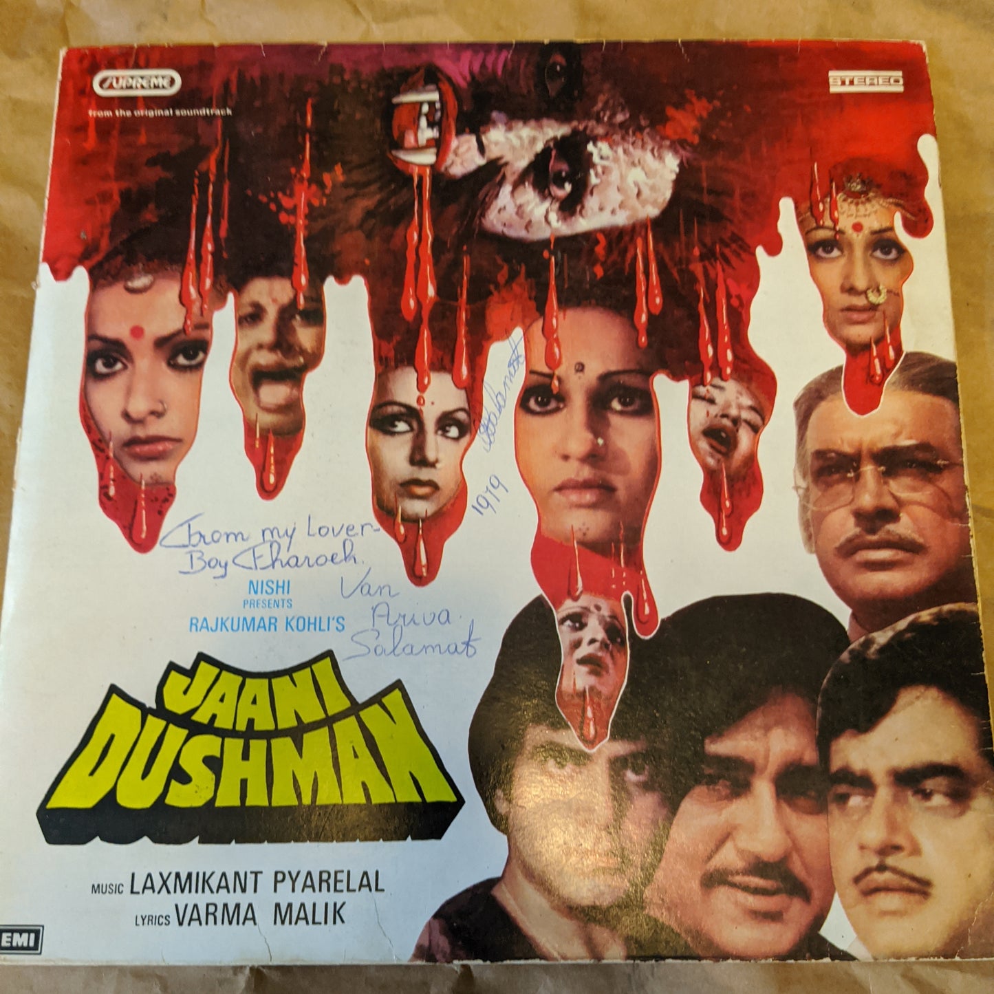 Jaani Dushman - Blue colored LP - Supreme Stereo In VG+