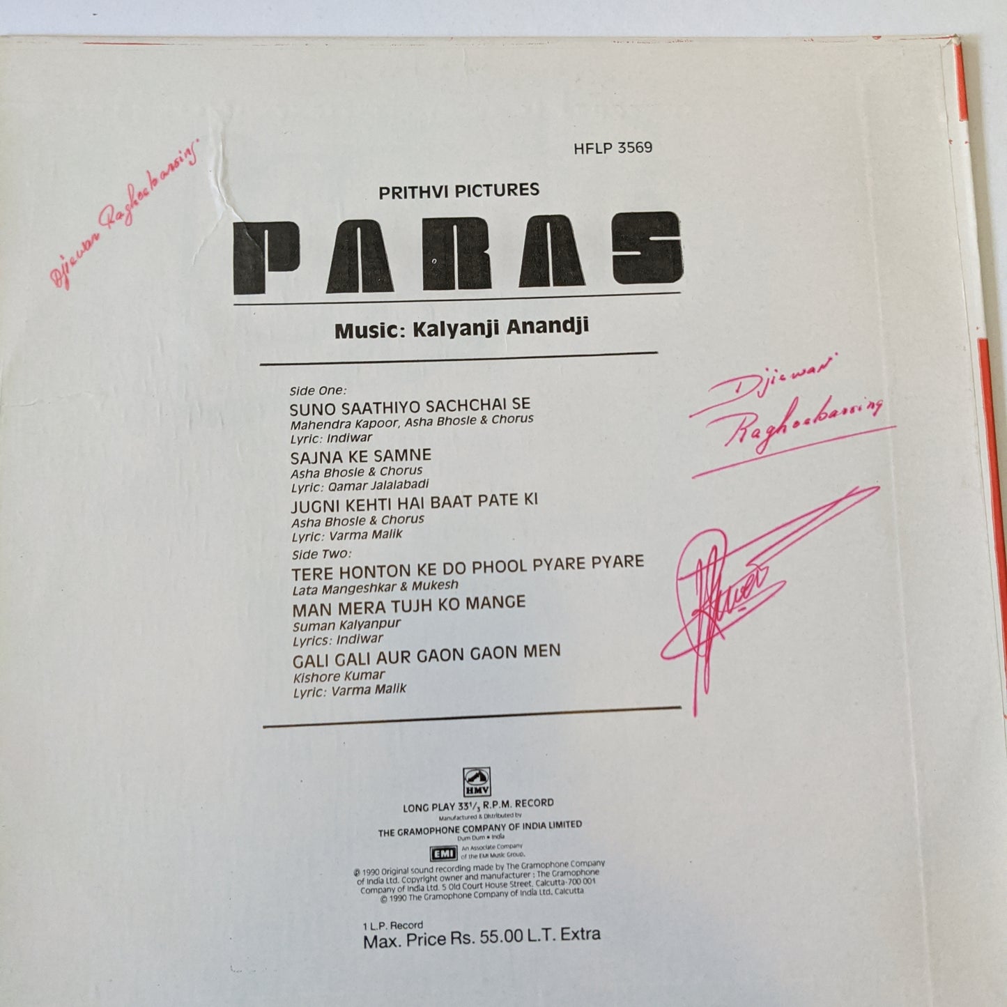 Paras - Kalyanji anandji ssuperhitin in Excellent