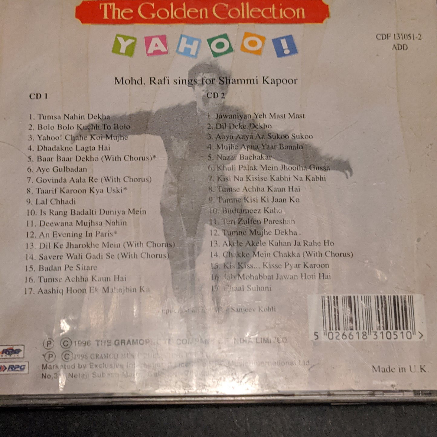 The Golden Collection - yahoo - 2 CD set - Made in UK or USA