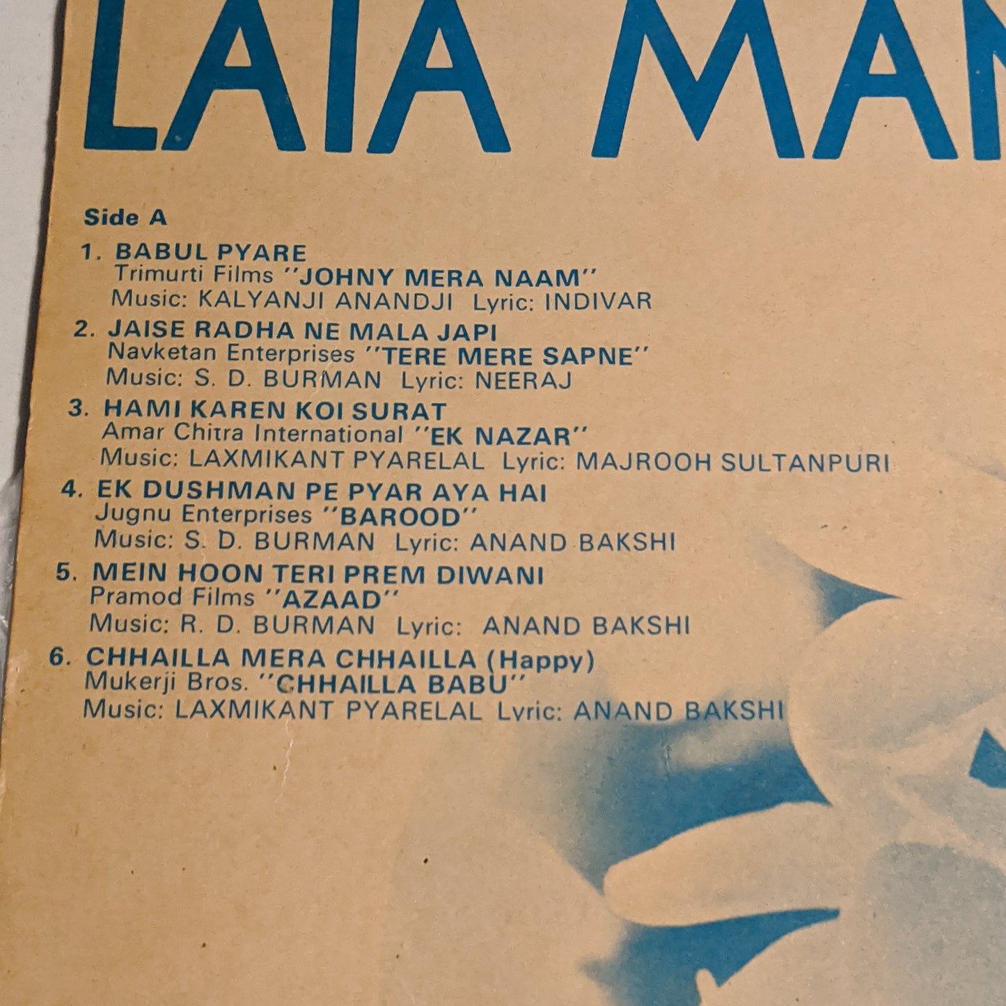 Lata Mangeshkar - A Voice For All Seasons in near mint