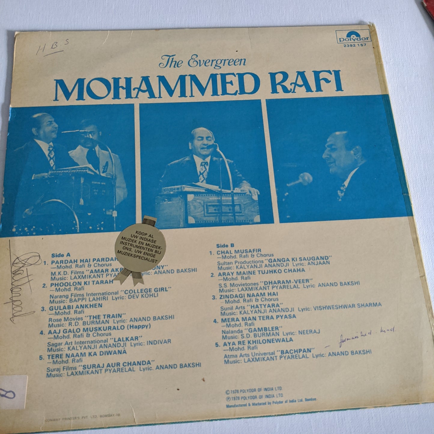 Mohammed Rafi The Evergreen in VG+