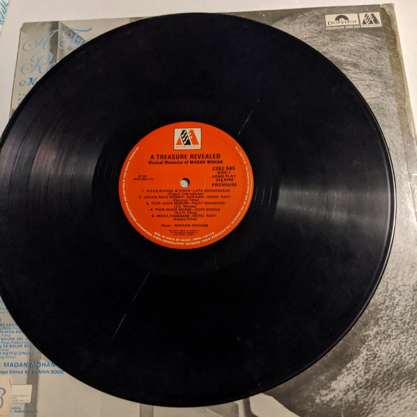 Madan Mohan - Unreleased songs Rare & collector item in VG+ madan mohan pics