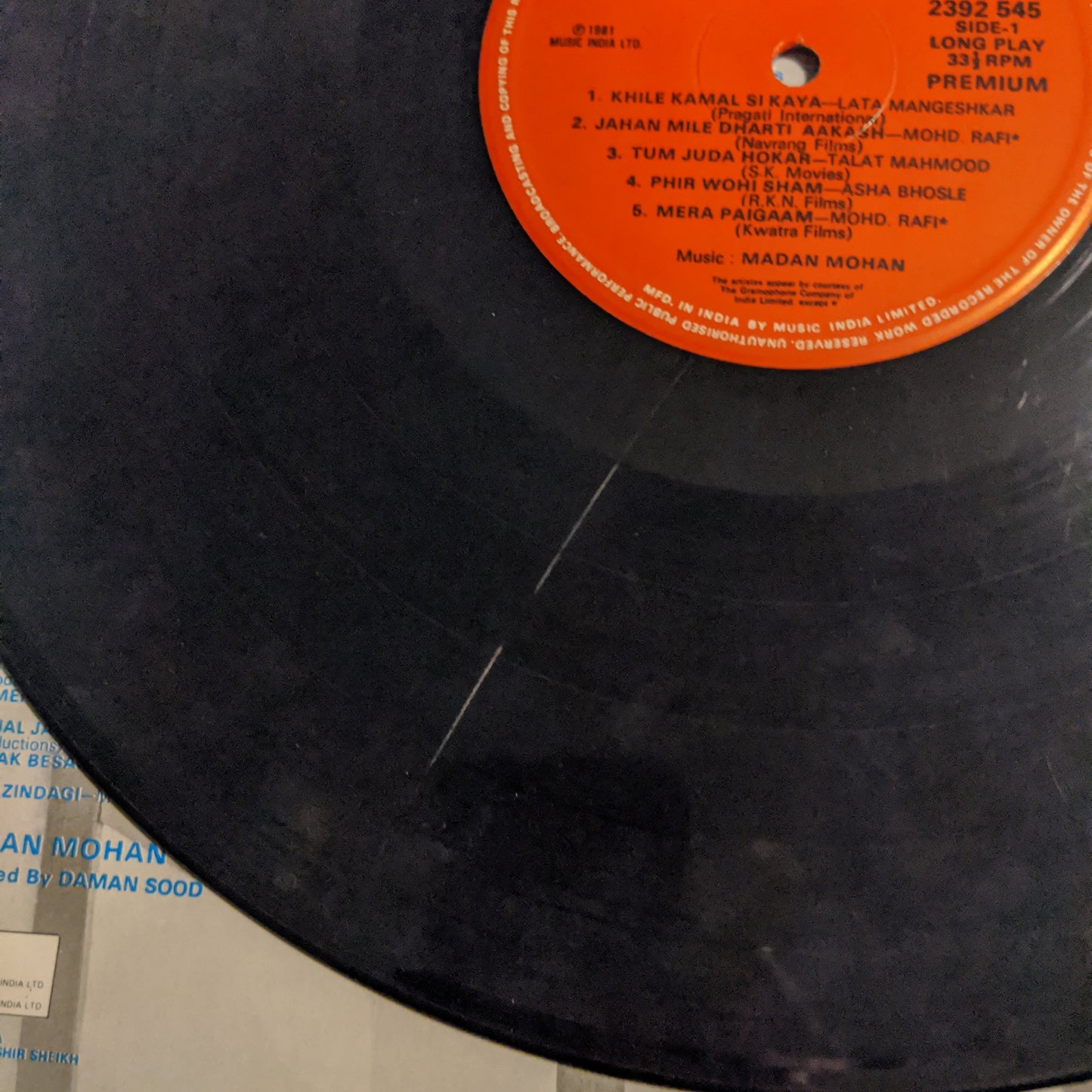 Madan Mohan - Unreleased songs Rare & collector item in VG+ madan mohan pics