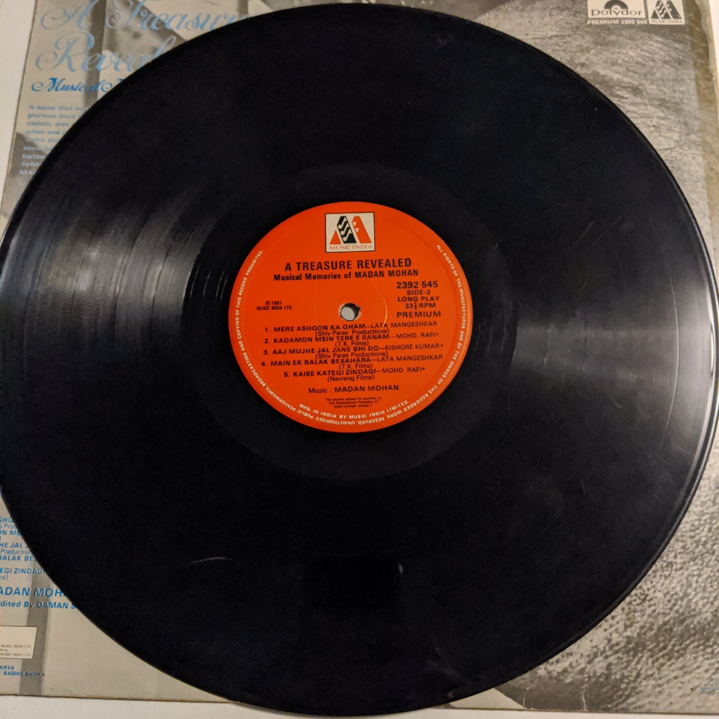 Madan Mohan - Unreleased songs Rare & collector item in VG+ madan mohan pics
