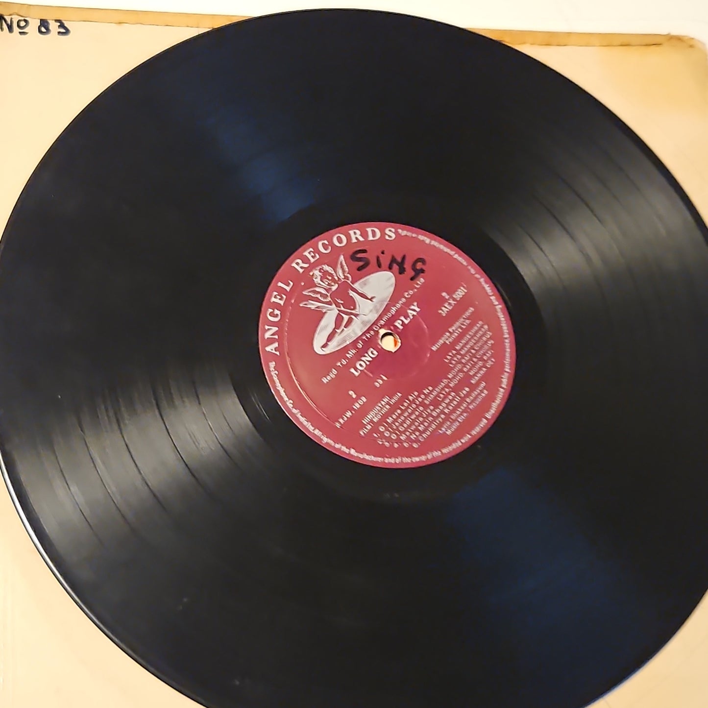Mother India - Naushad Bollywood classic - 1st Angel Pressing in VG to Vg+