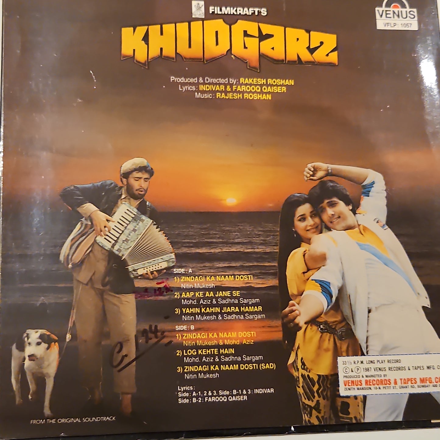 3 lps (90s hits) kishen kanhaiya  , KHUDGARZ, KHOON BHARI MAANG by Rajesh Roshan IN Excellent