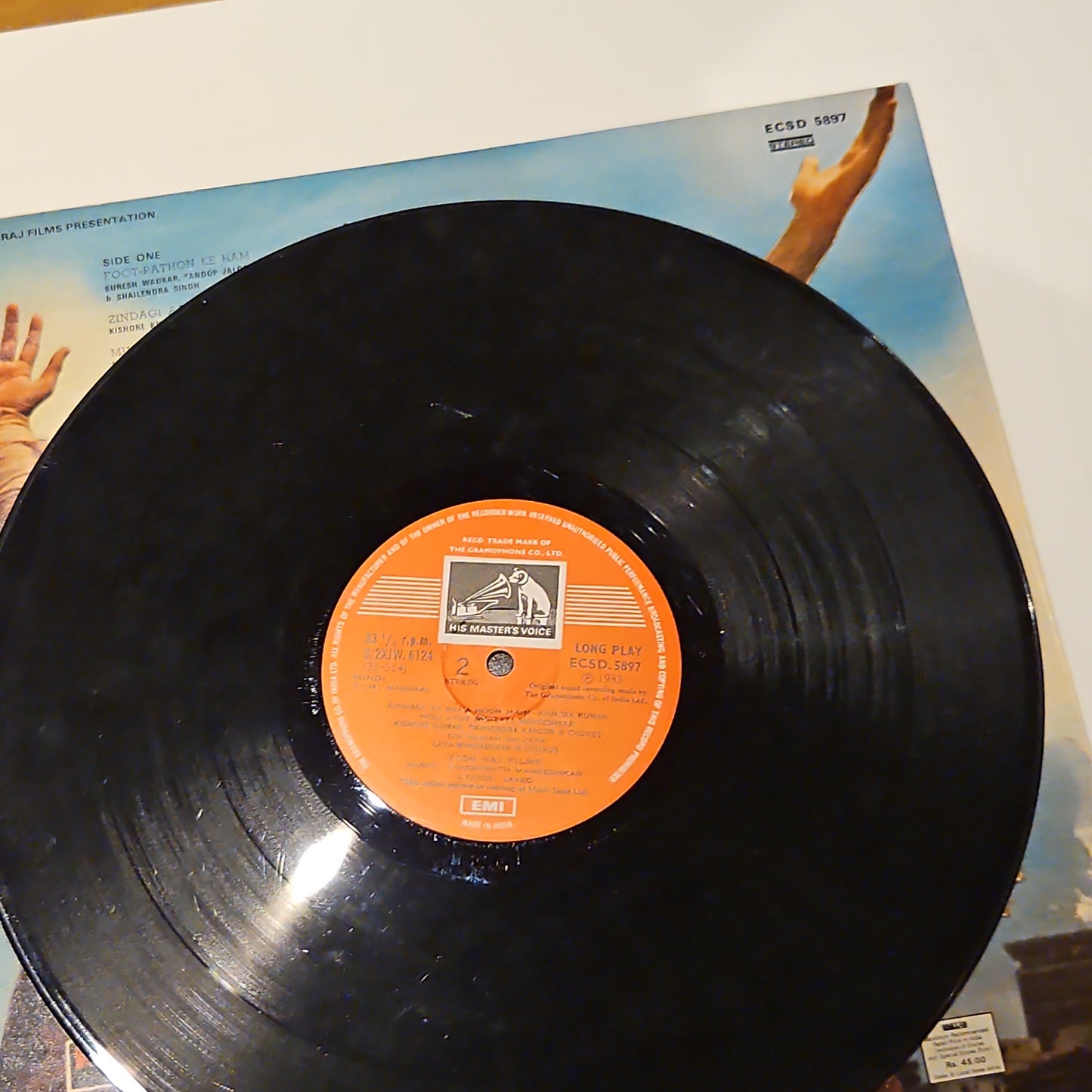 3 lps Tribute to Dilip Kumar SHAKTI, MASHAAL, AND VIDHAATA supreme Stereo Gatefold