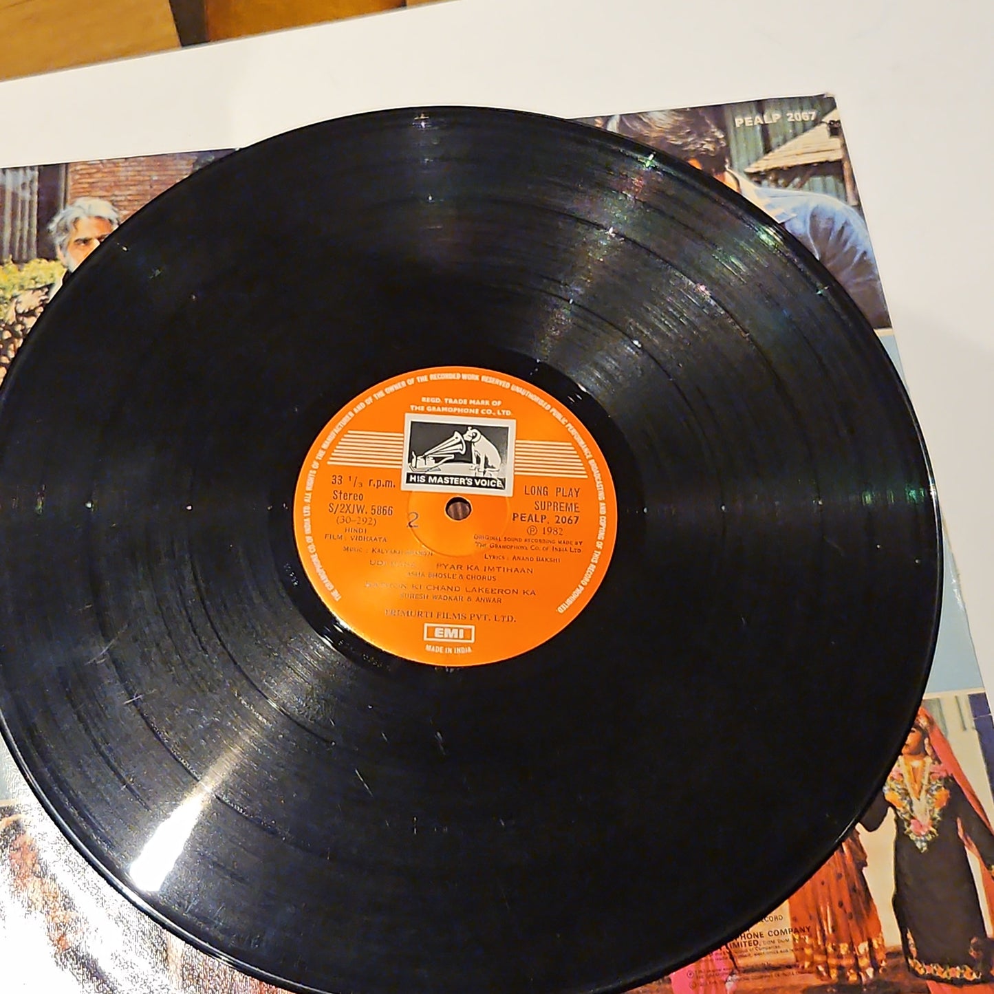 3 lps Tribute to Dilip Kumar SHAKTI, MASHAAL, AND VIDHAATA supreme Stereo Gatefold